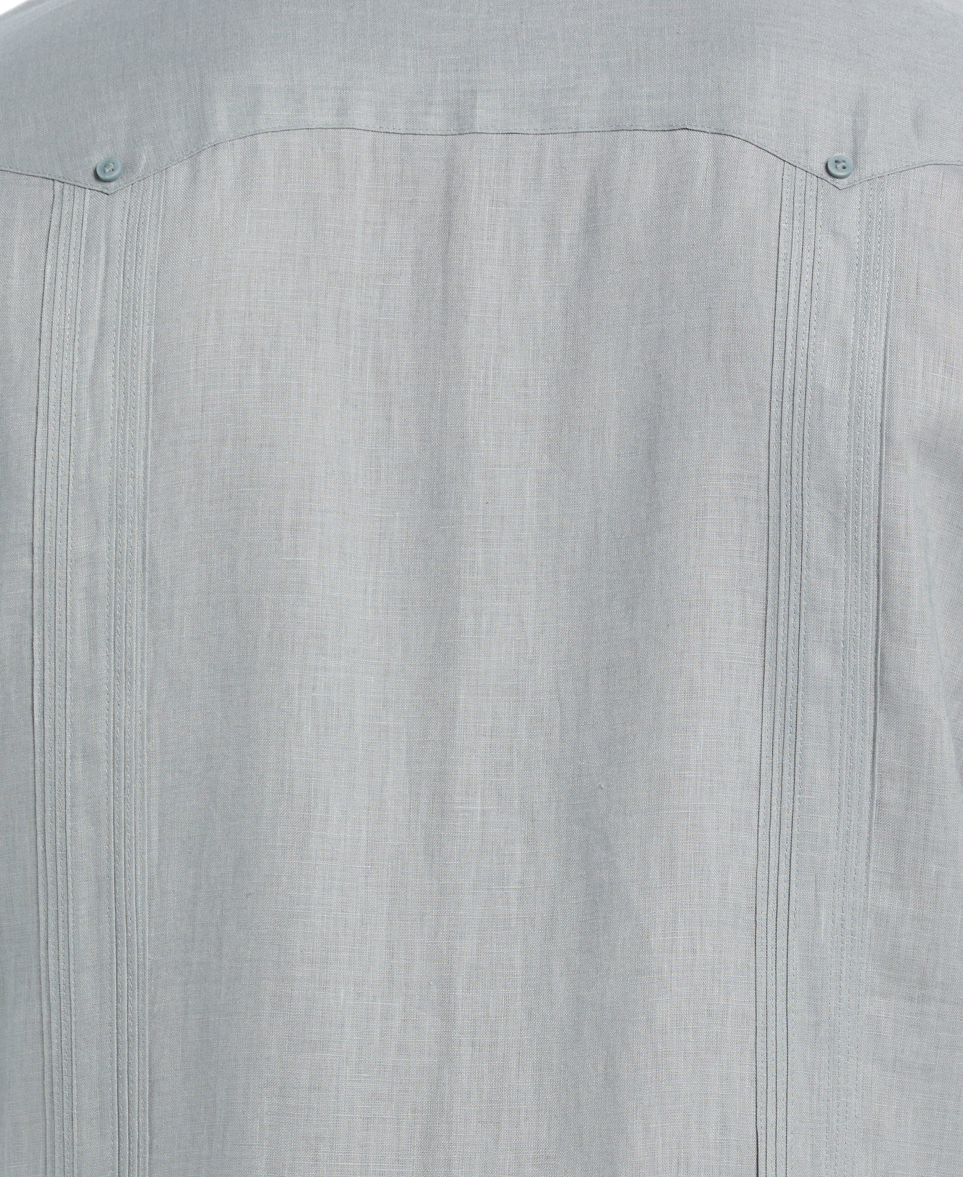 100% Linen Classic Guayabera Shirt - Long Sleeve