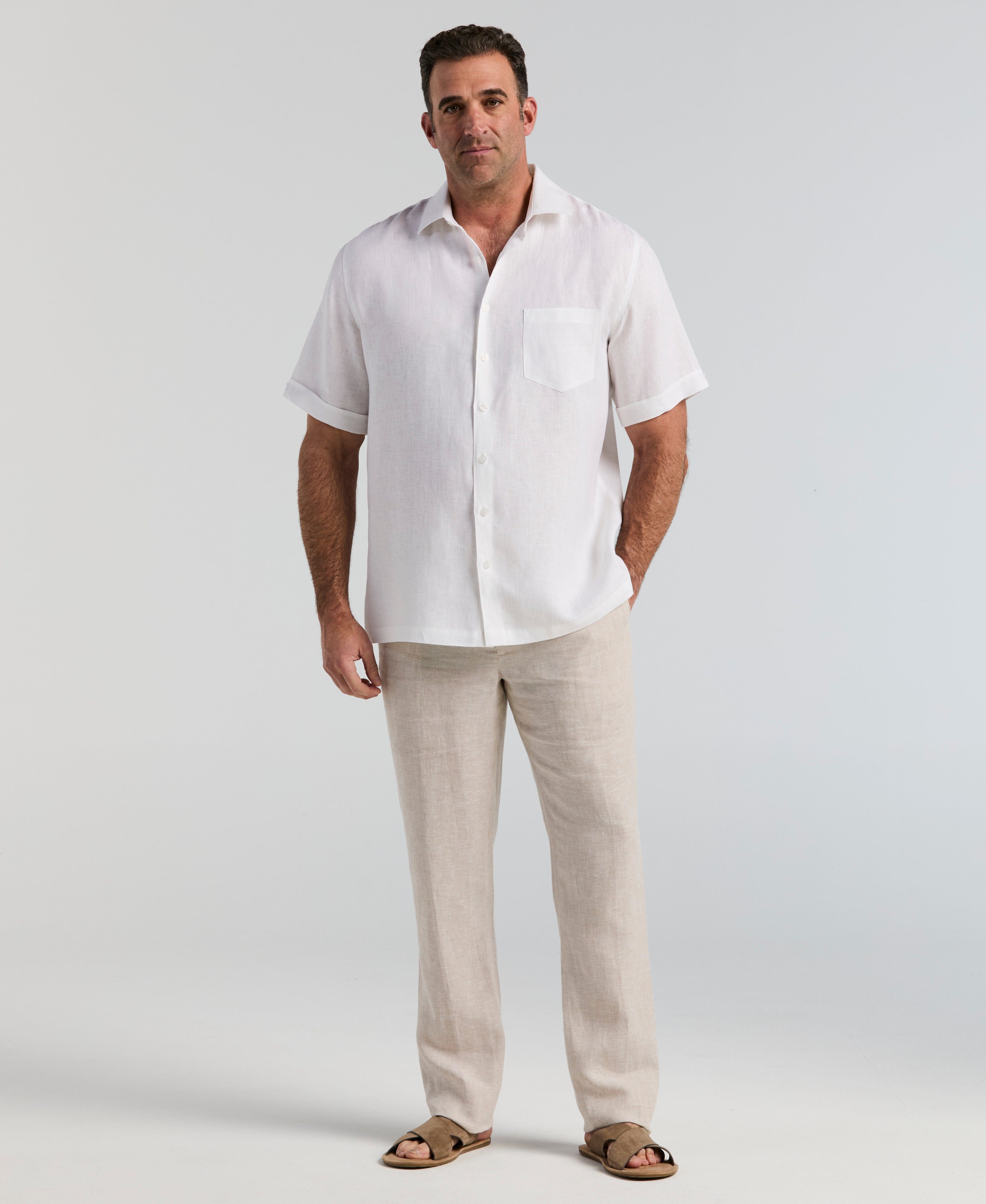Big & Tall Classic Linen Solid Shirt