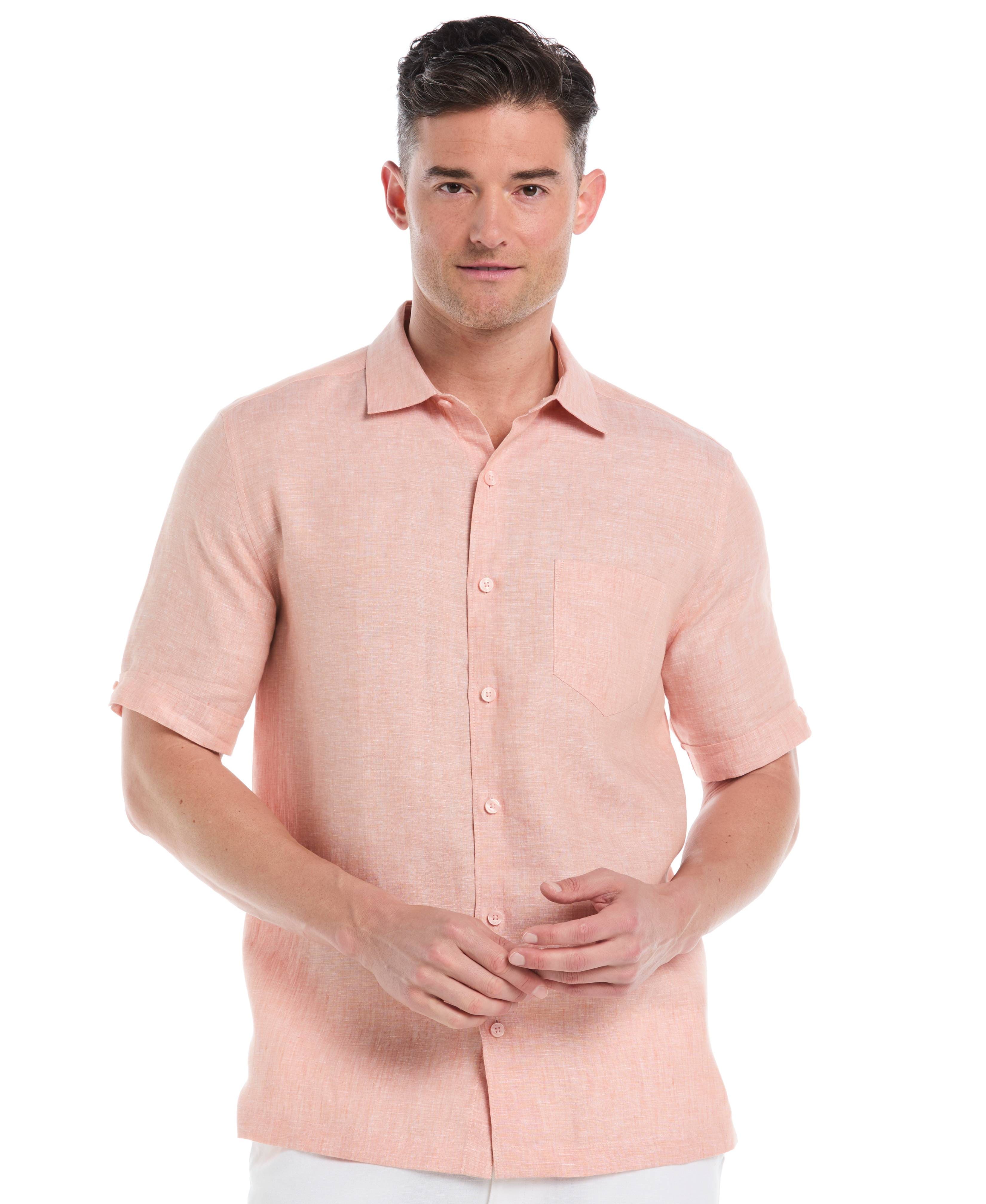 Big & Tall Classic Two-Tone Linen Shirt