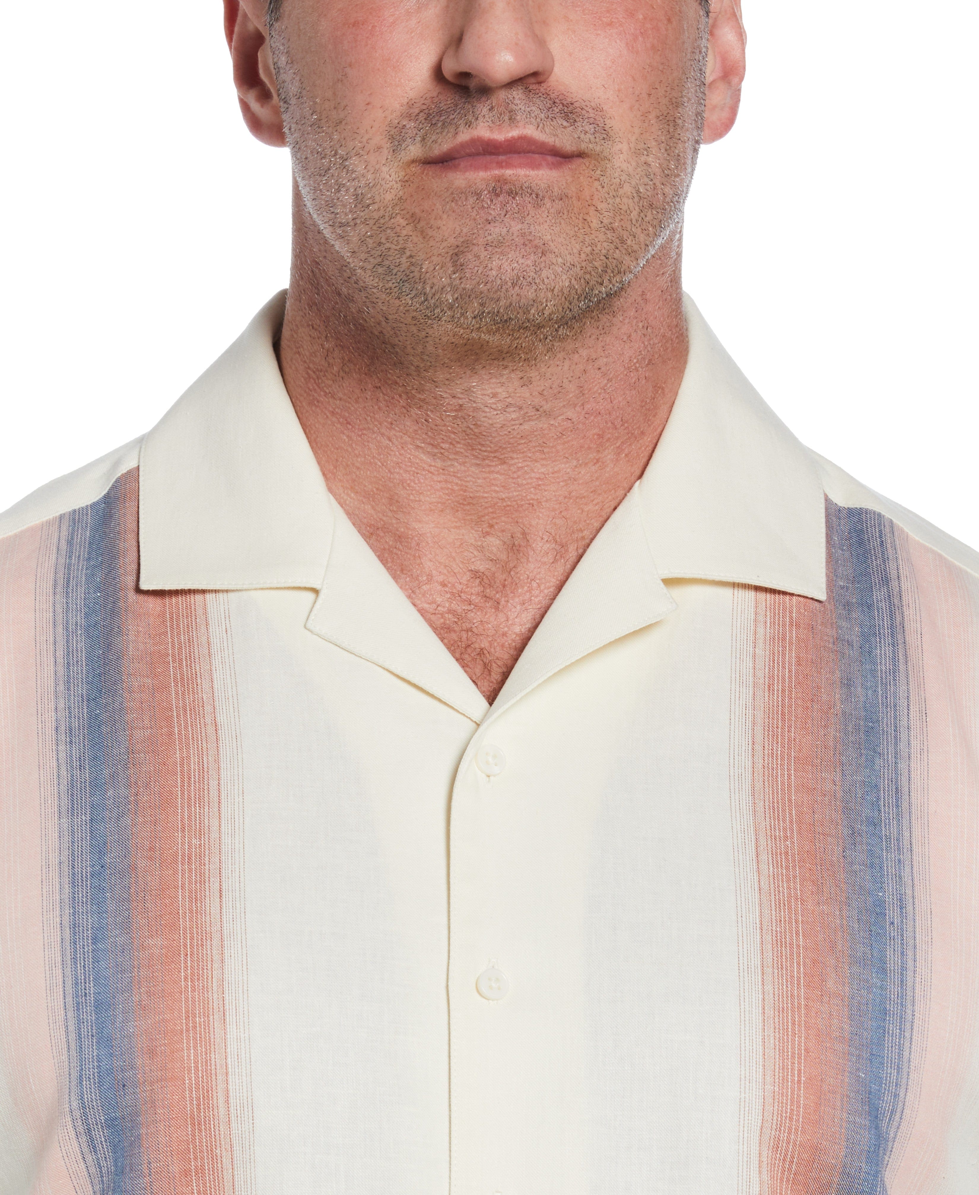 Big & Tall Gradient Panel Print Shirt