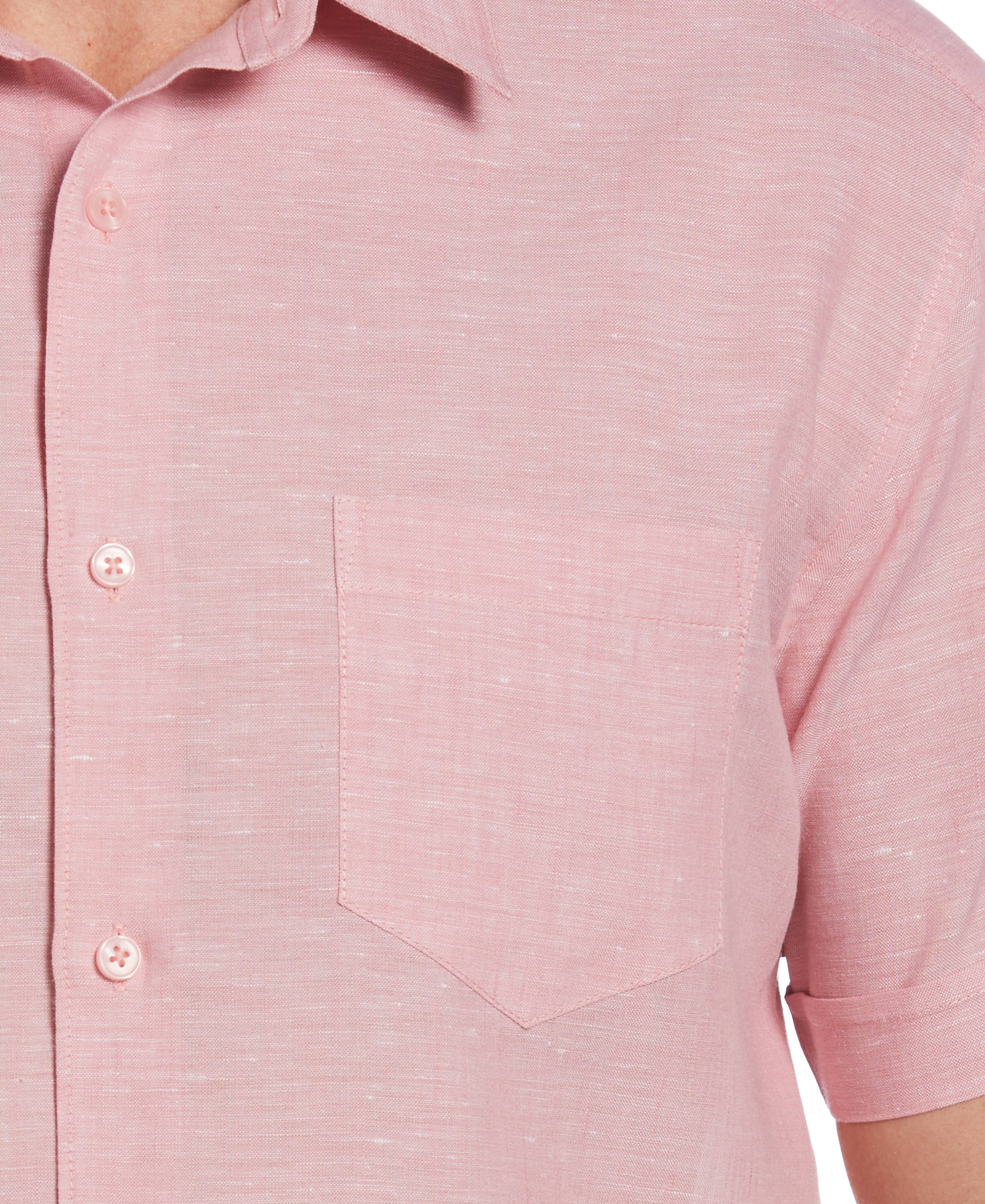 Big & Tall Travelselect™ Linen-Blend One Pocket Shirt