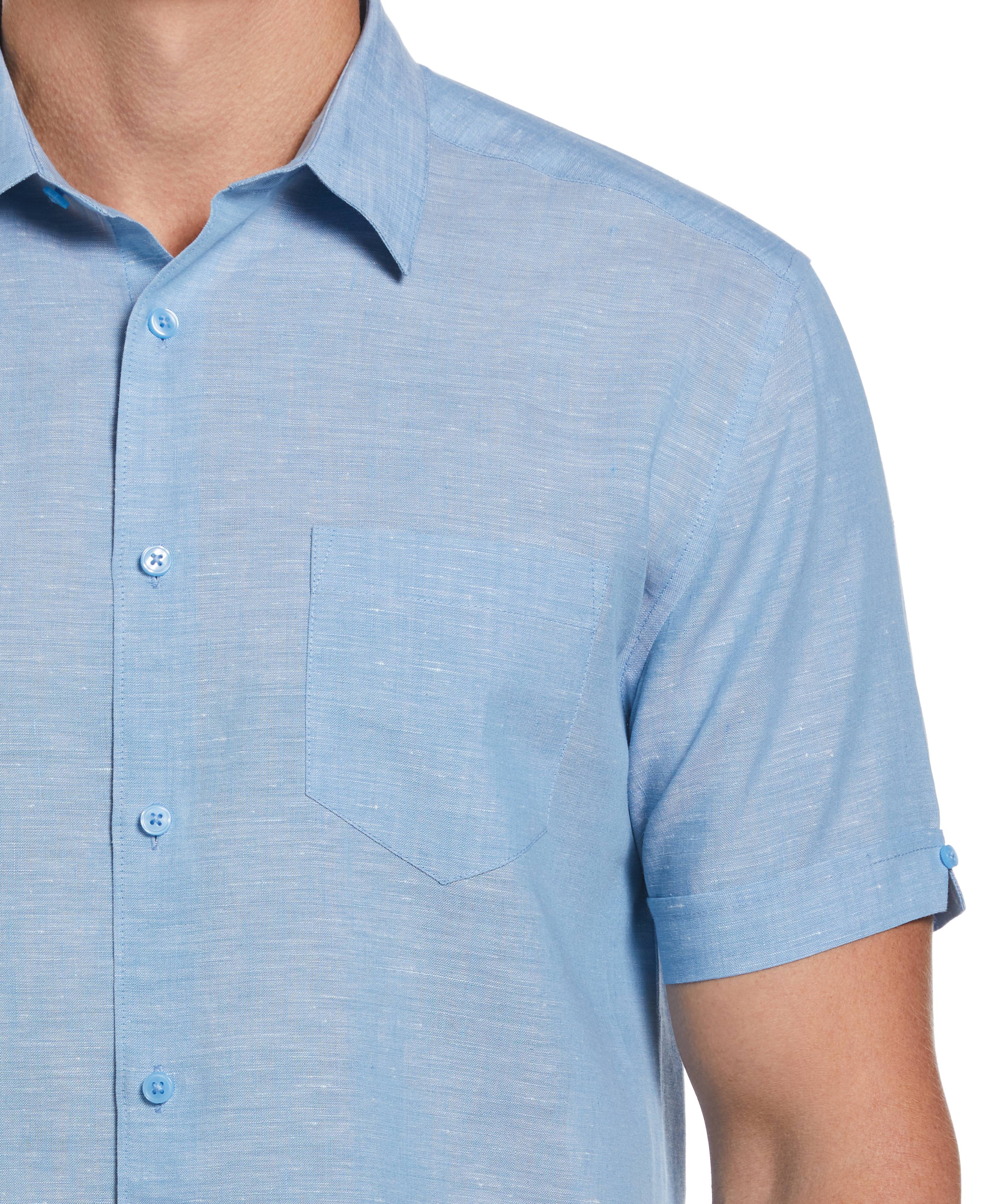 Big & Tall Travelselect™ Linen-Blend One Pocket Shirt