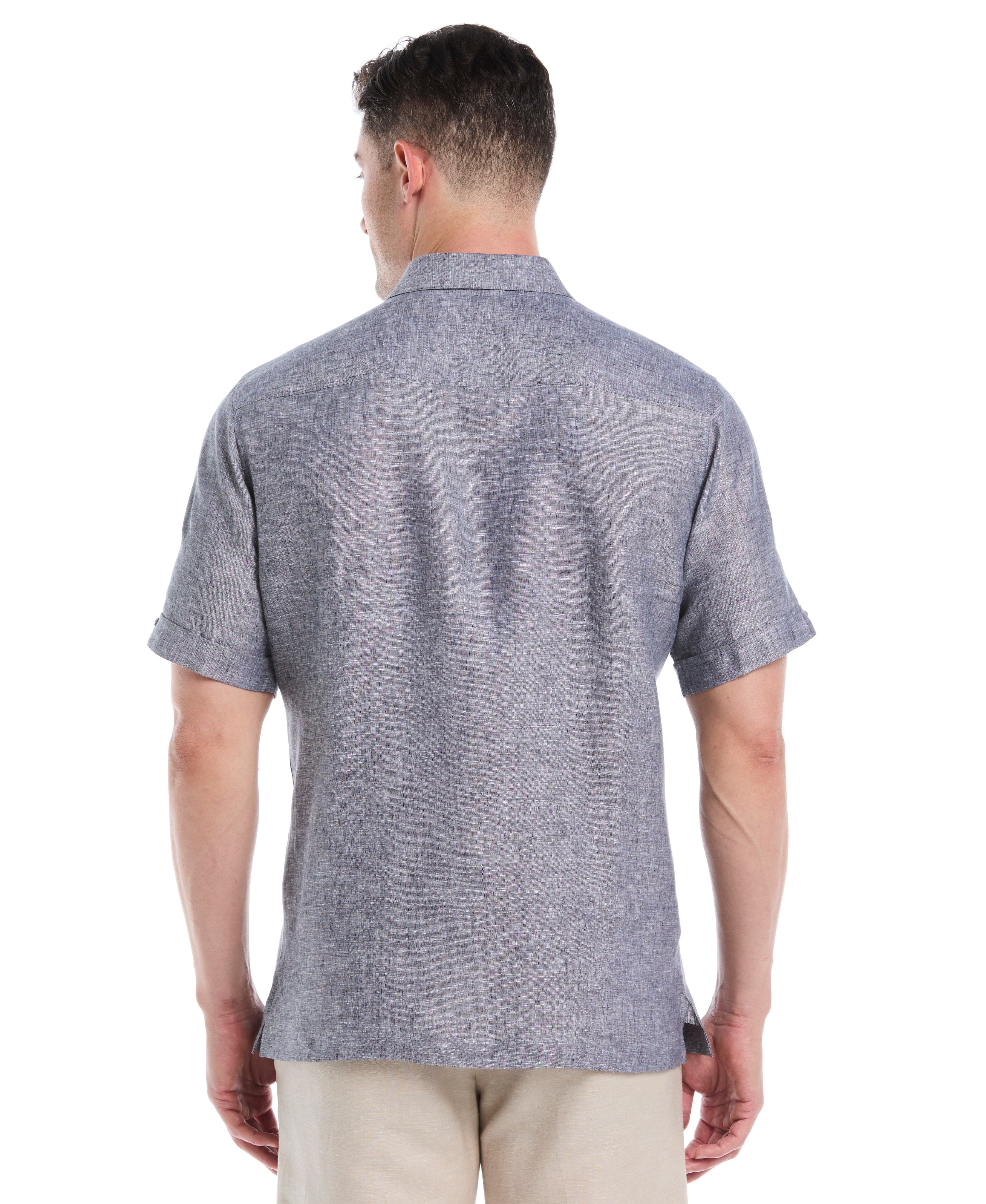Classic Two-Tone Linen Shirt