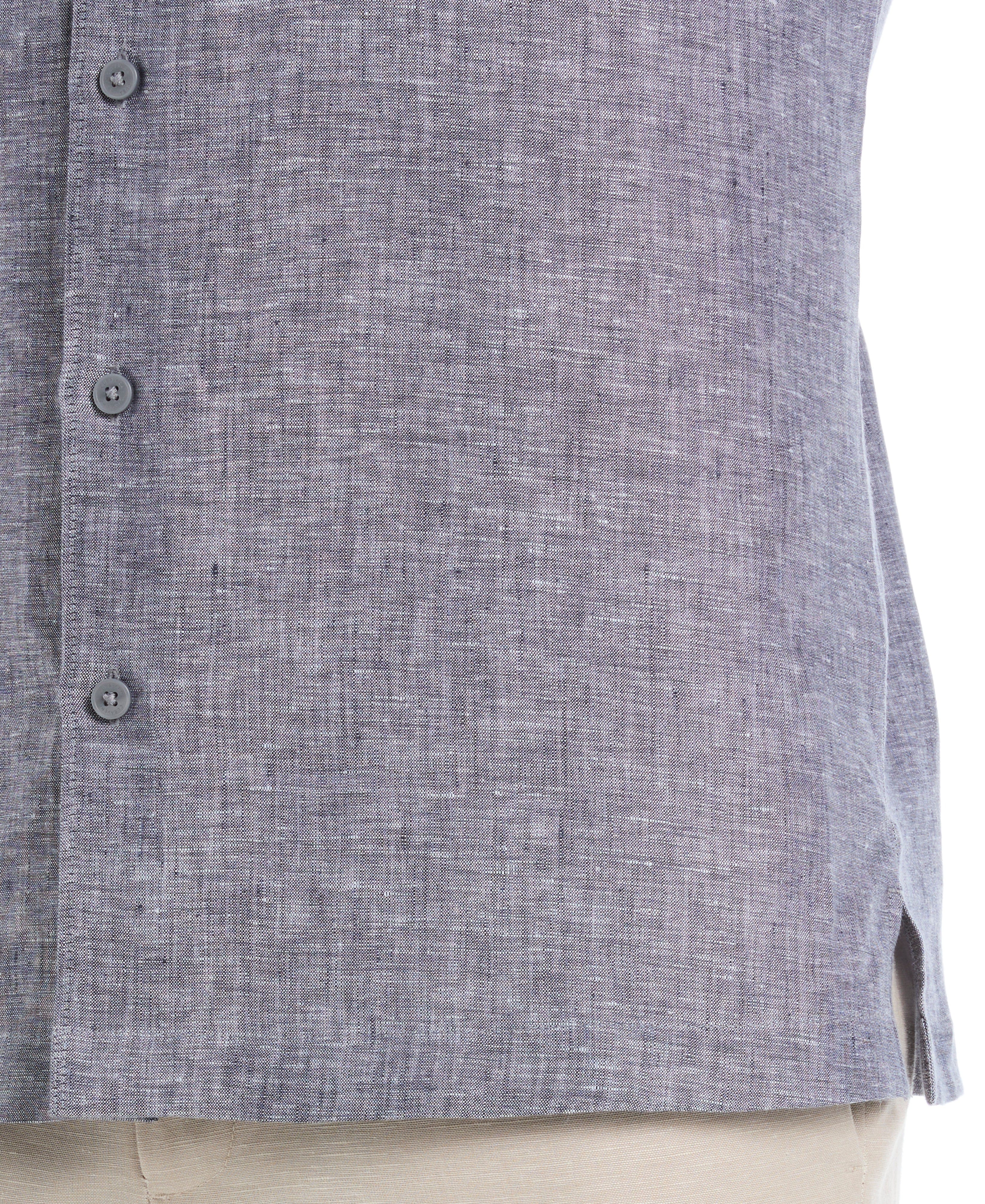 Classic Two-Tone Linen Shirt