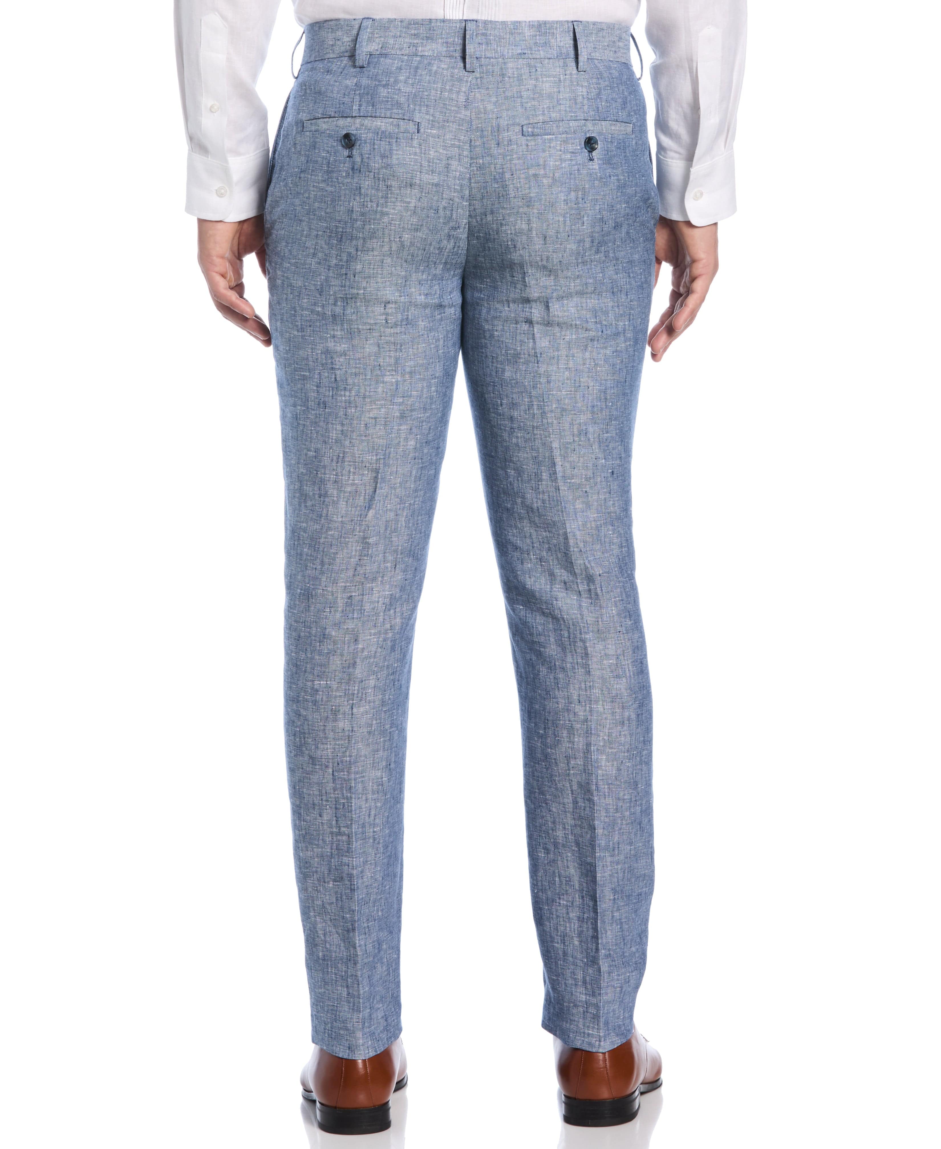 Delave Linen Flat Front Pant