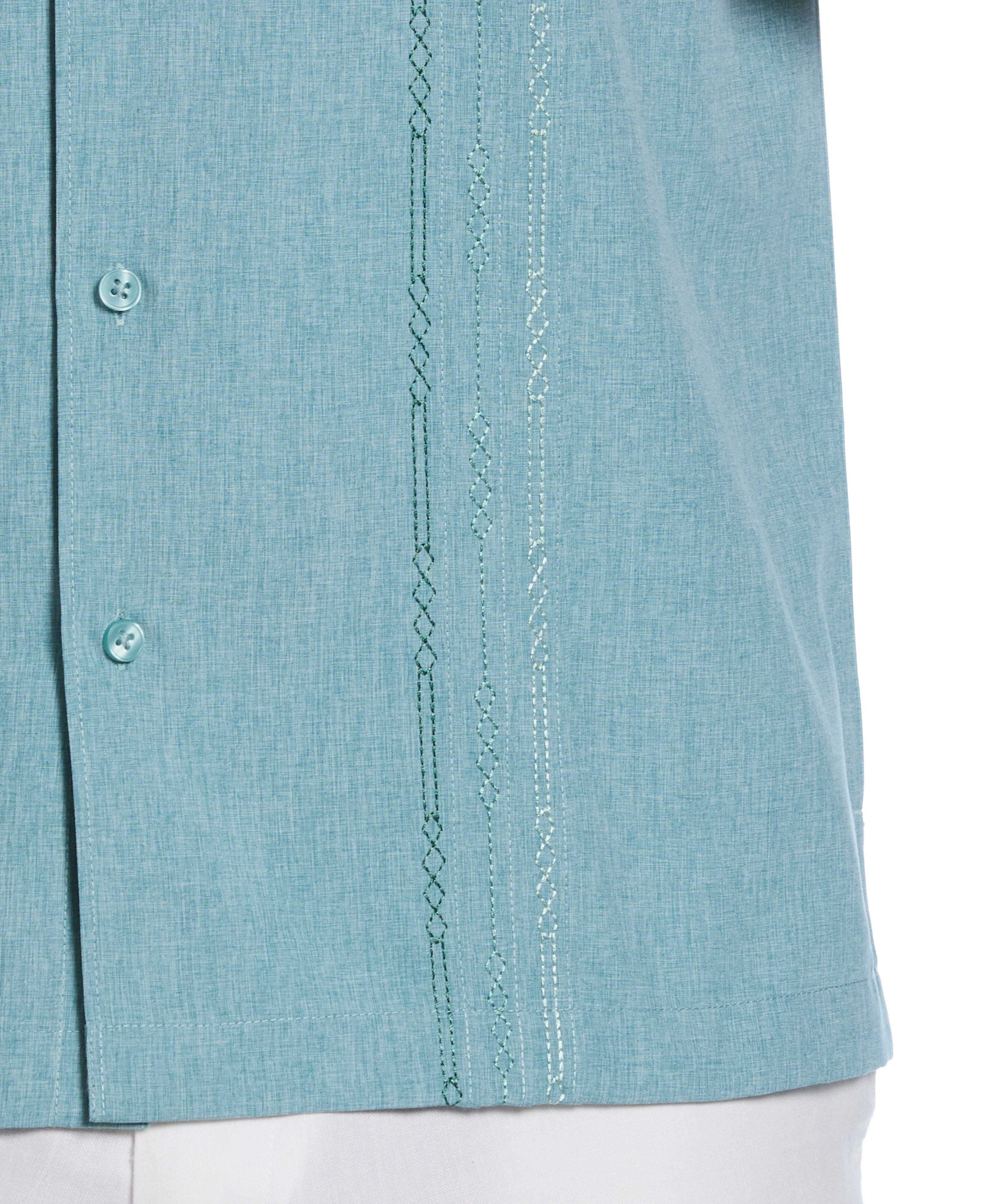 Geo Embroidered Panel Shirt