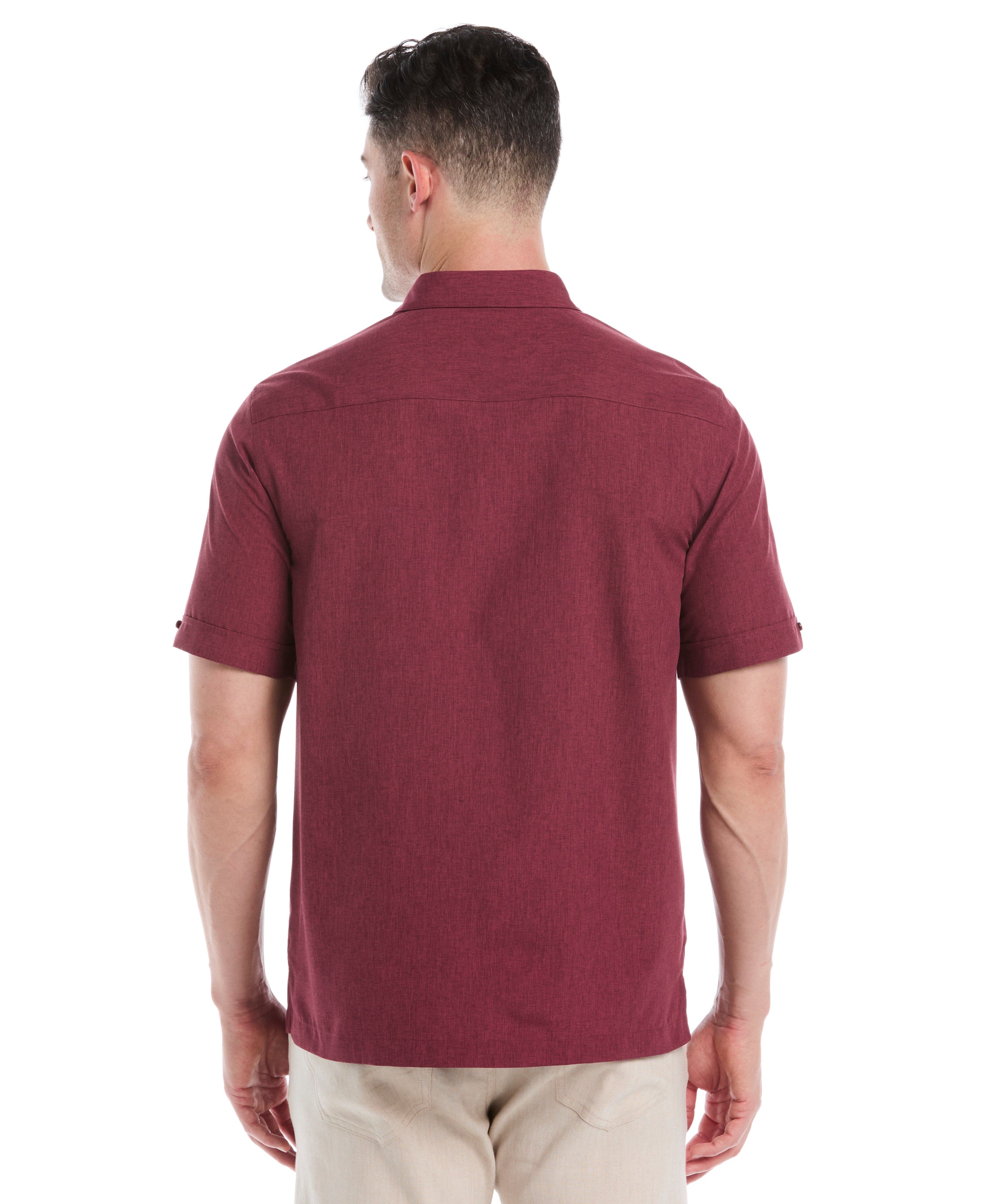 Geo Embroidered Panel Shirt