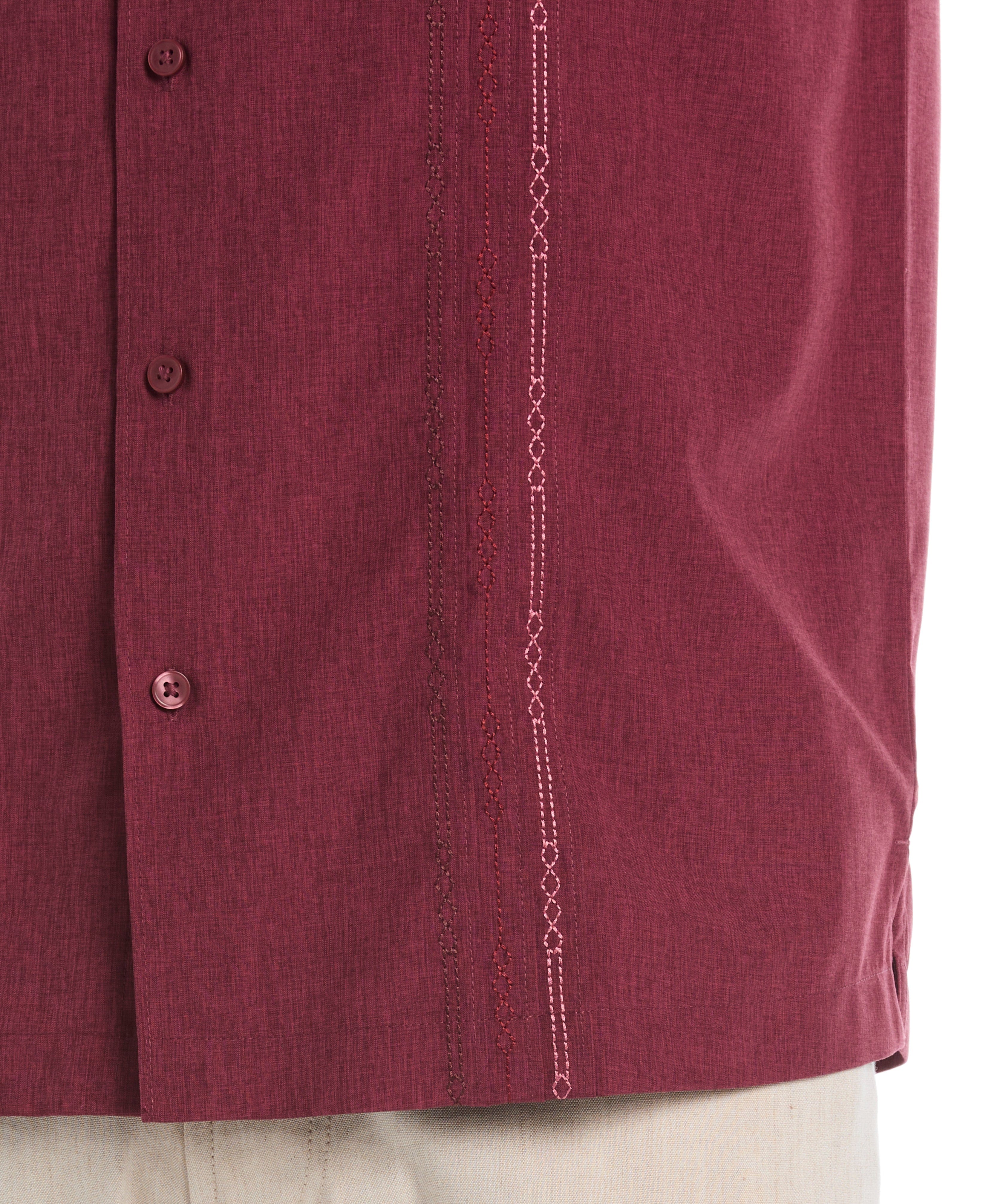 Geo Embroidered Panel Shirt
