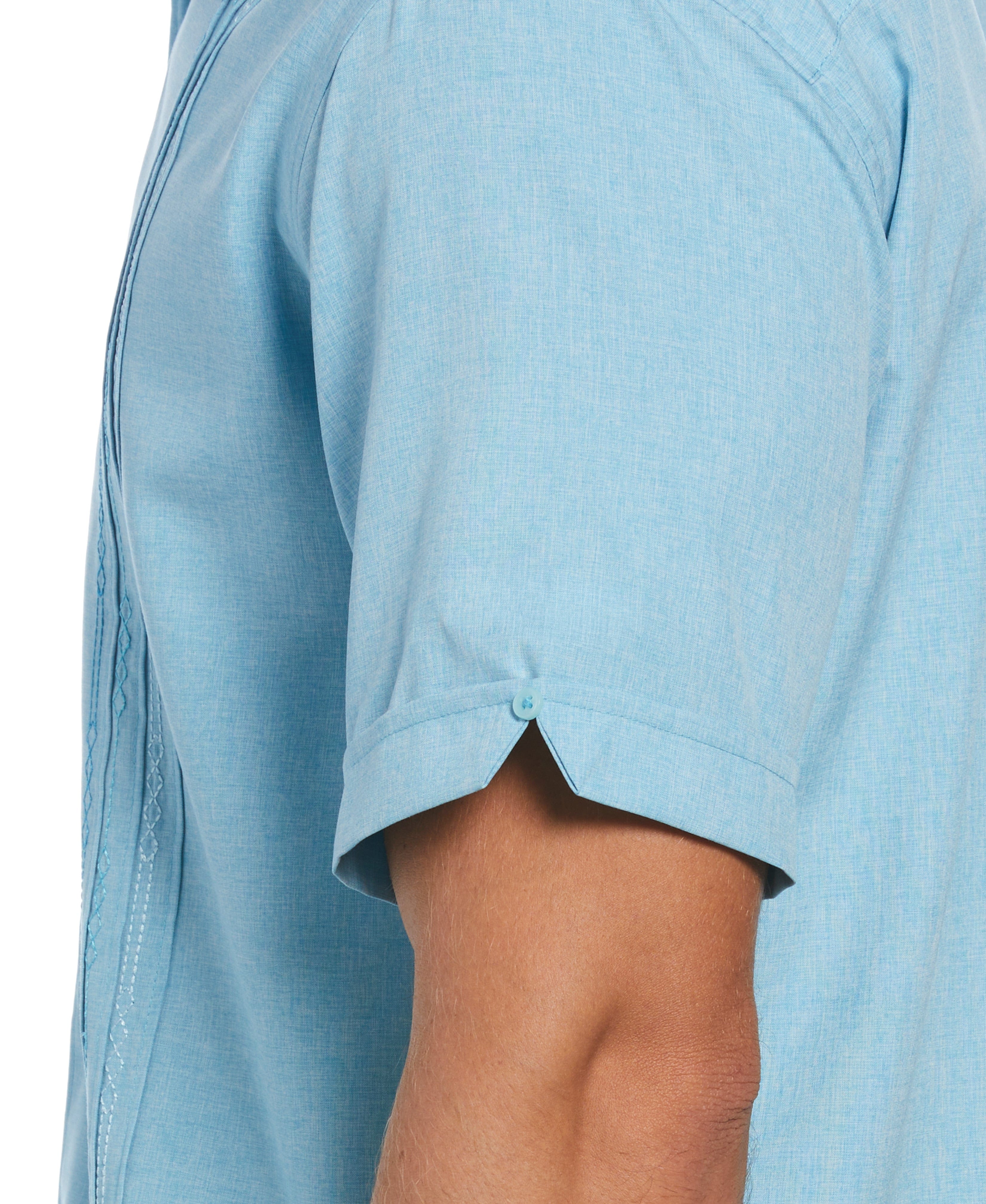 Geo Embroidered Panel Shirt
