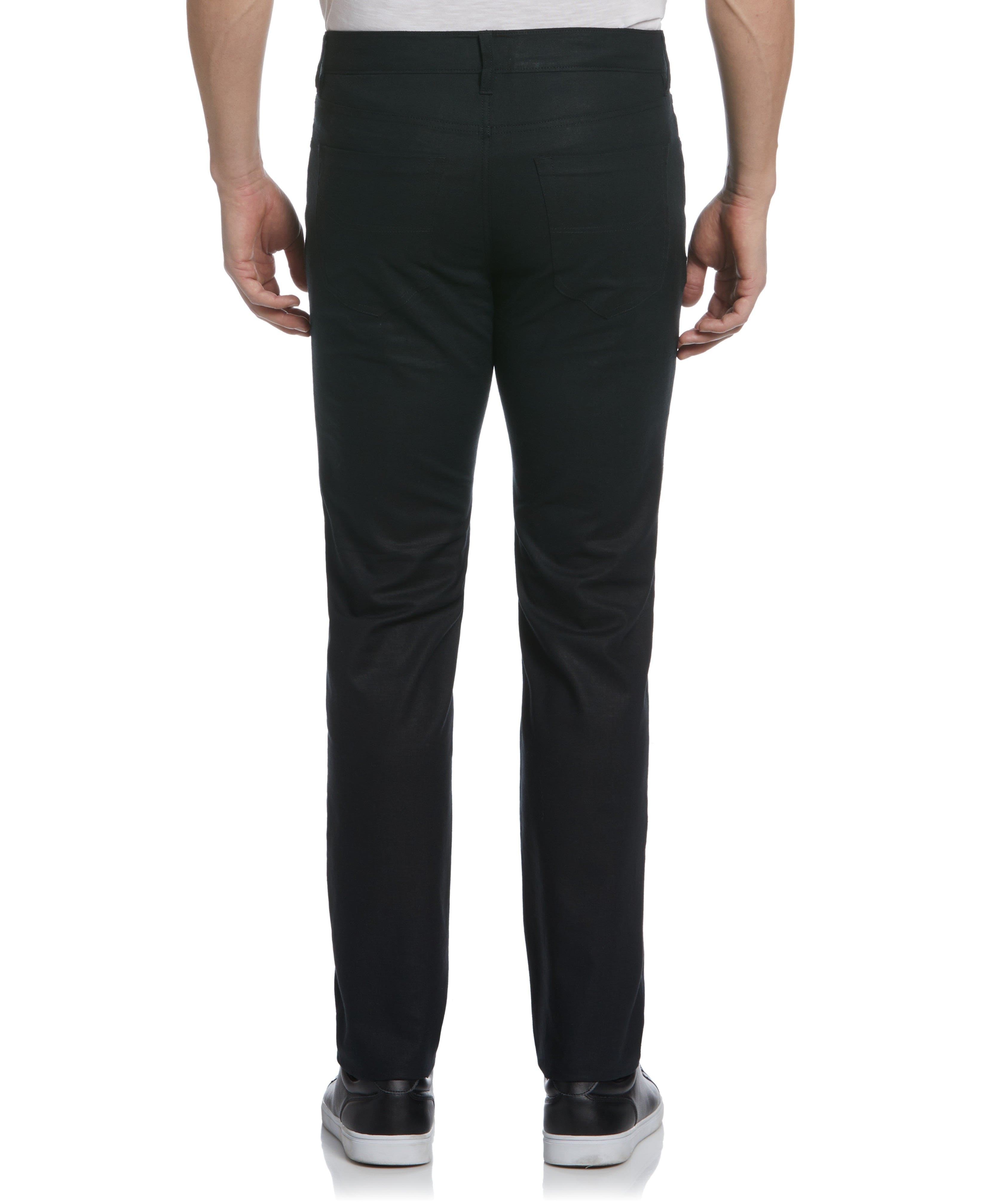 Linen-Blend 5-Pocket Pants