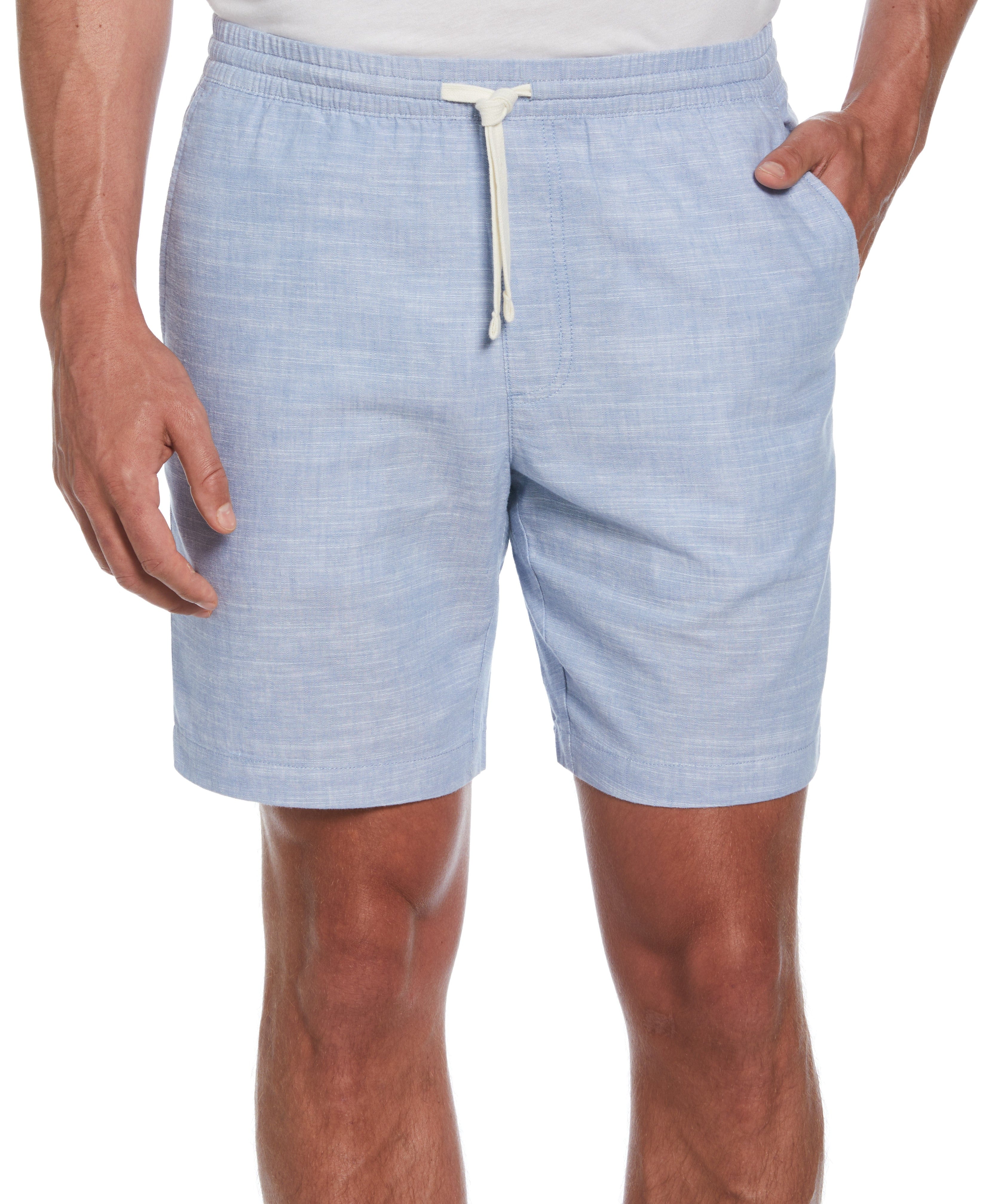 Linen Blend 7" Cross Dyed Slub Short