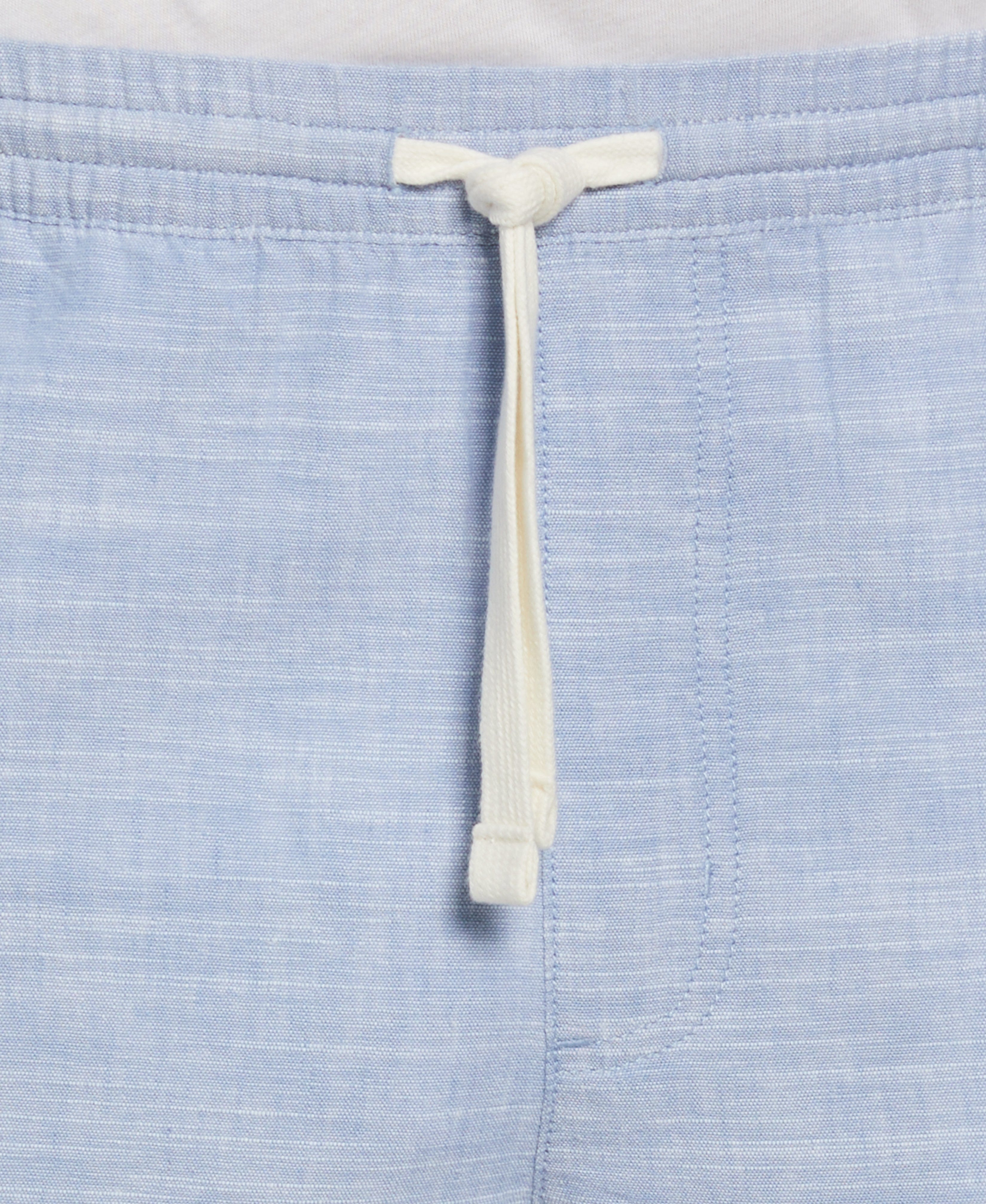 Linen Blend 7" Cross Dyed Slub Short