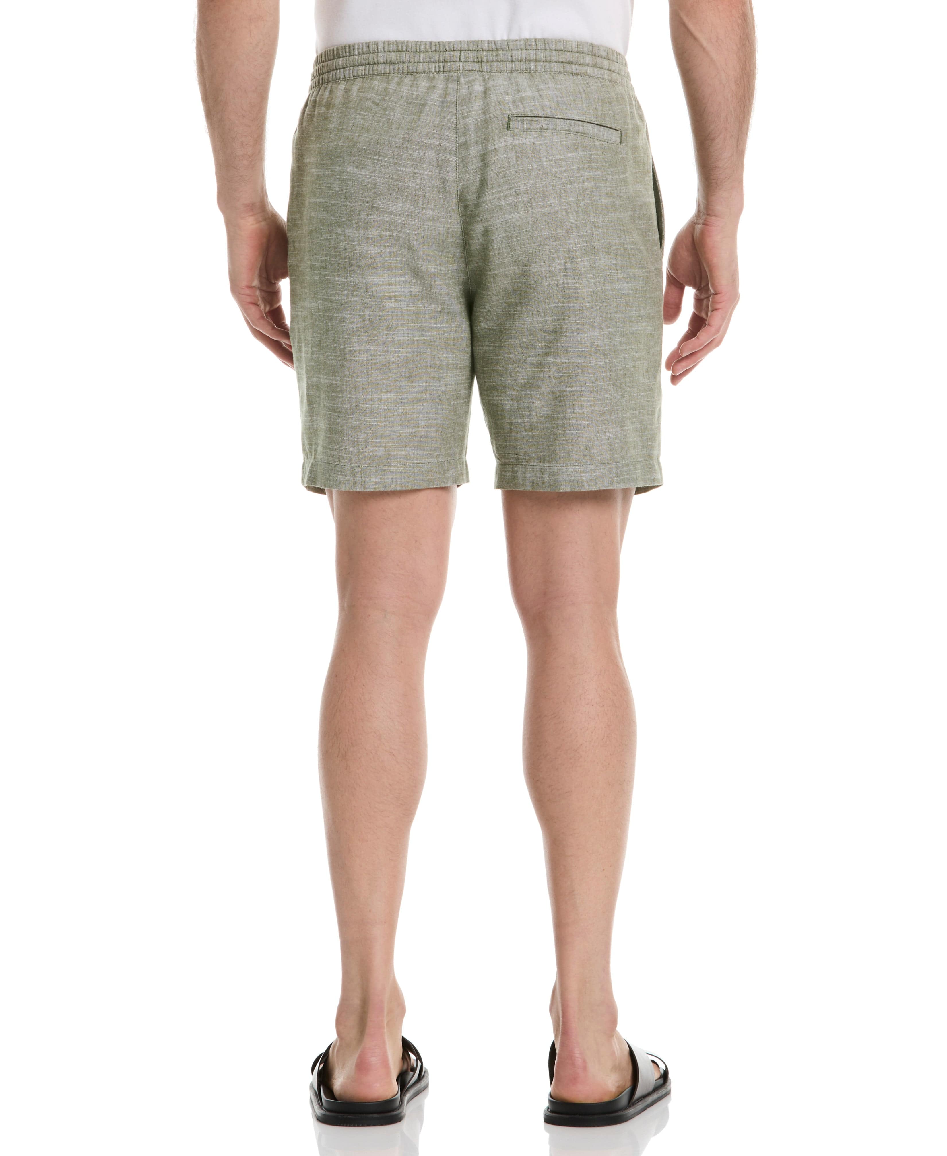 Linen Blend 7" Cross Dyed Slub Short
