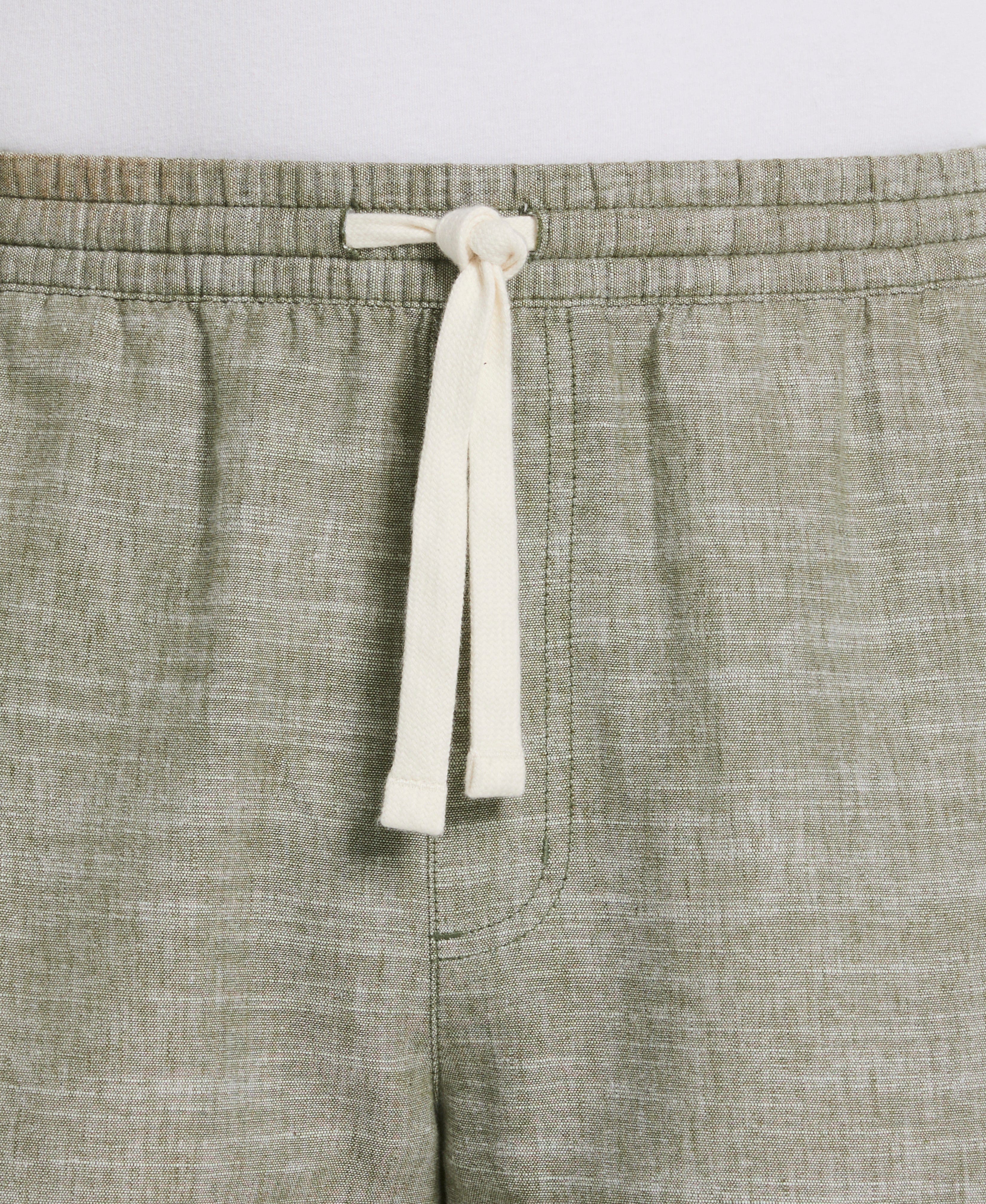 Linen Blend 7" Cross Dyed Slub Short