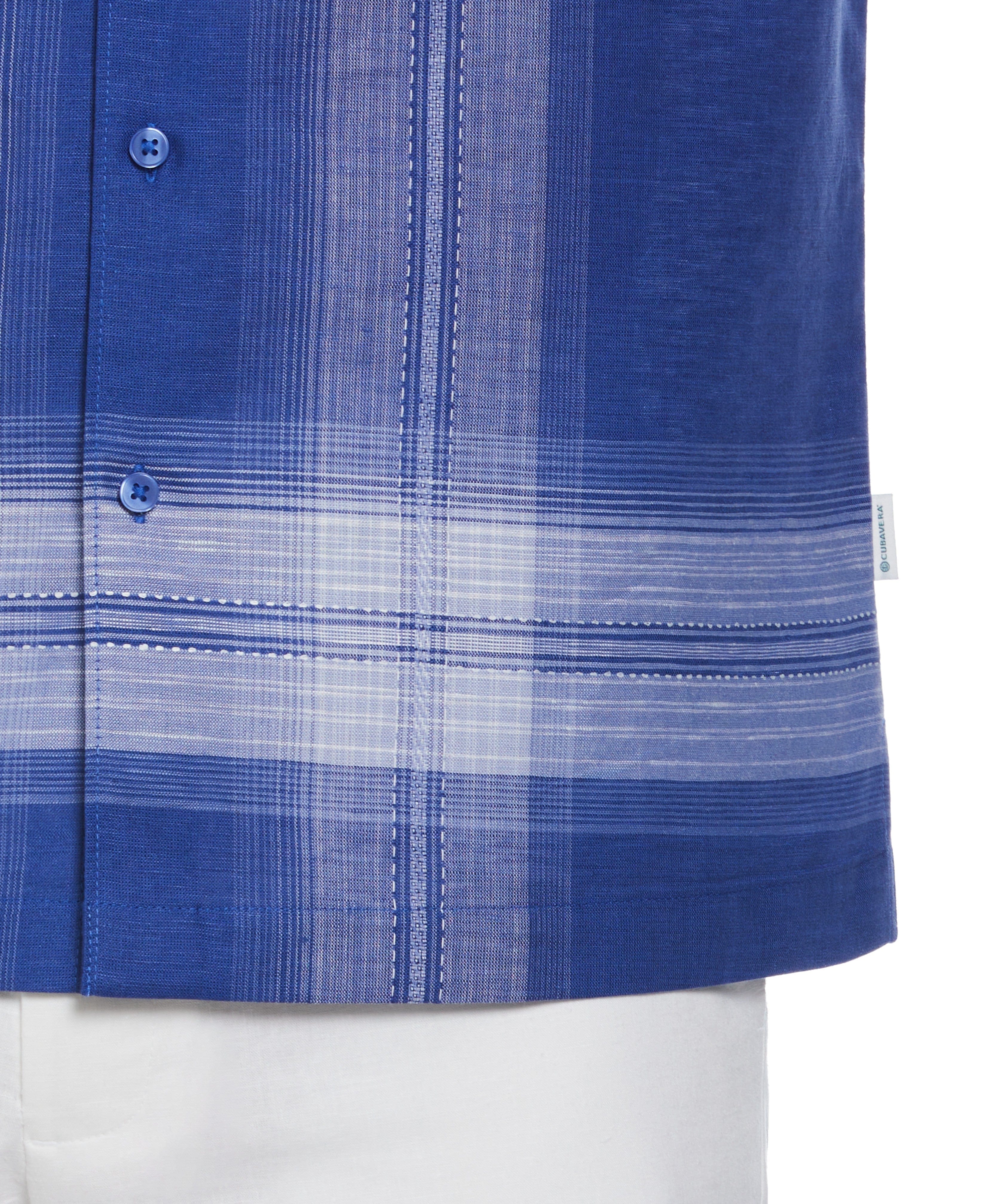 Linen Blend L-Shape Yarn Dye Shirt