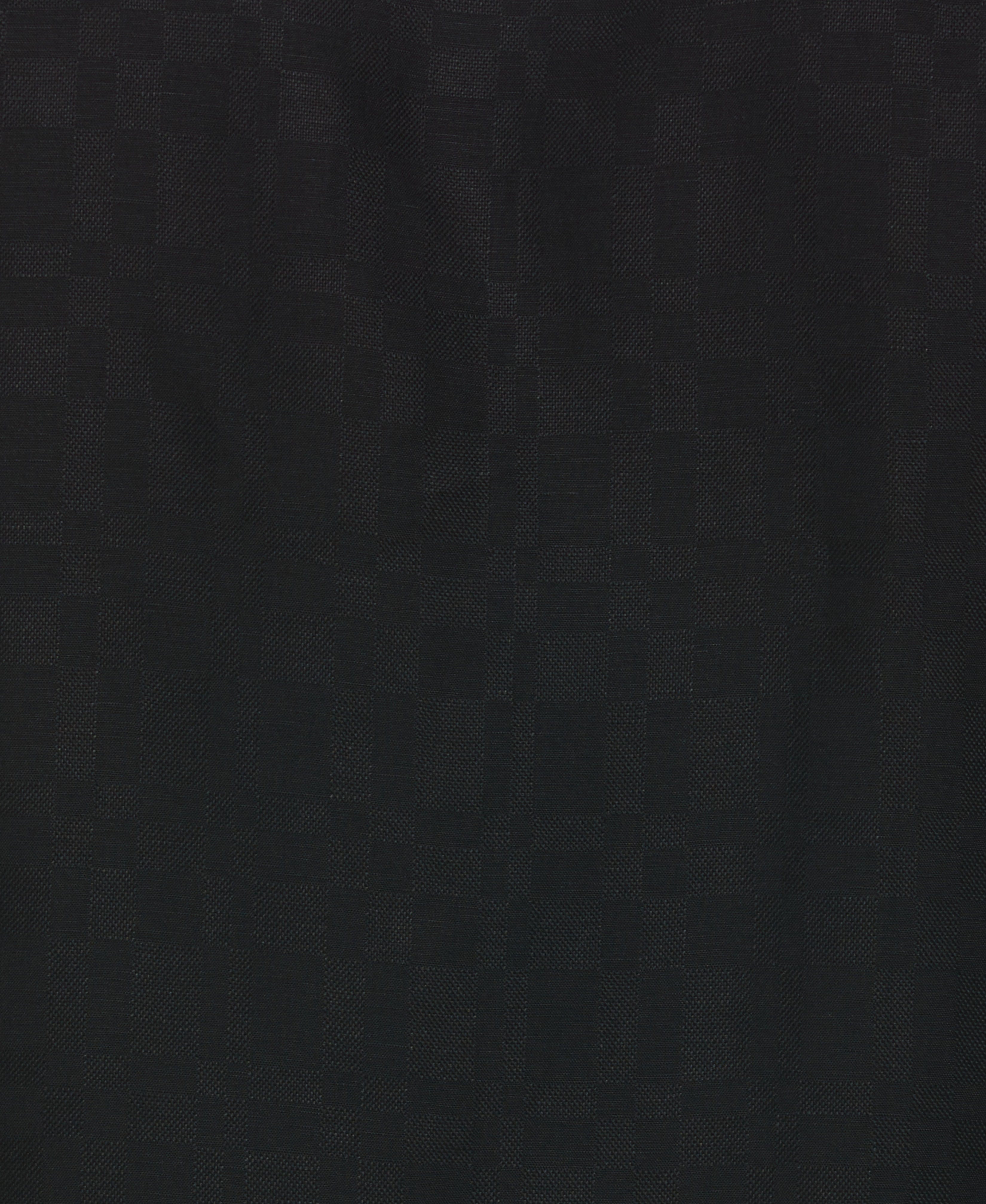 Linen Blend Plaid Dobby Shirt