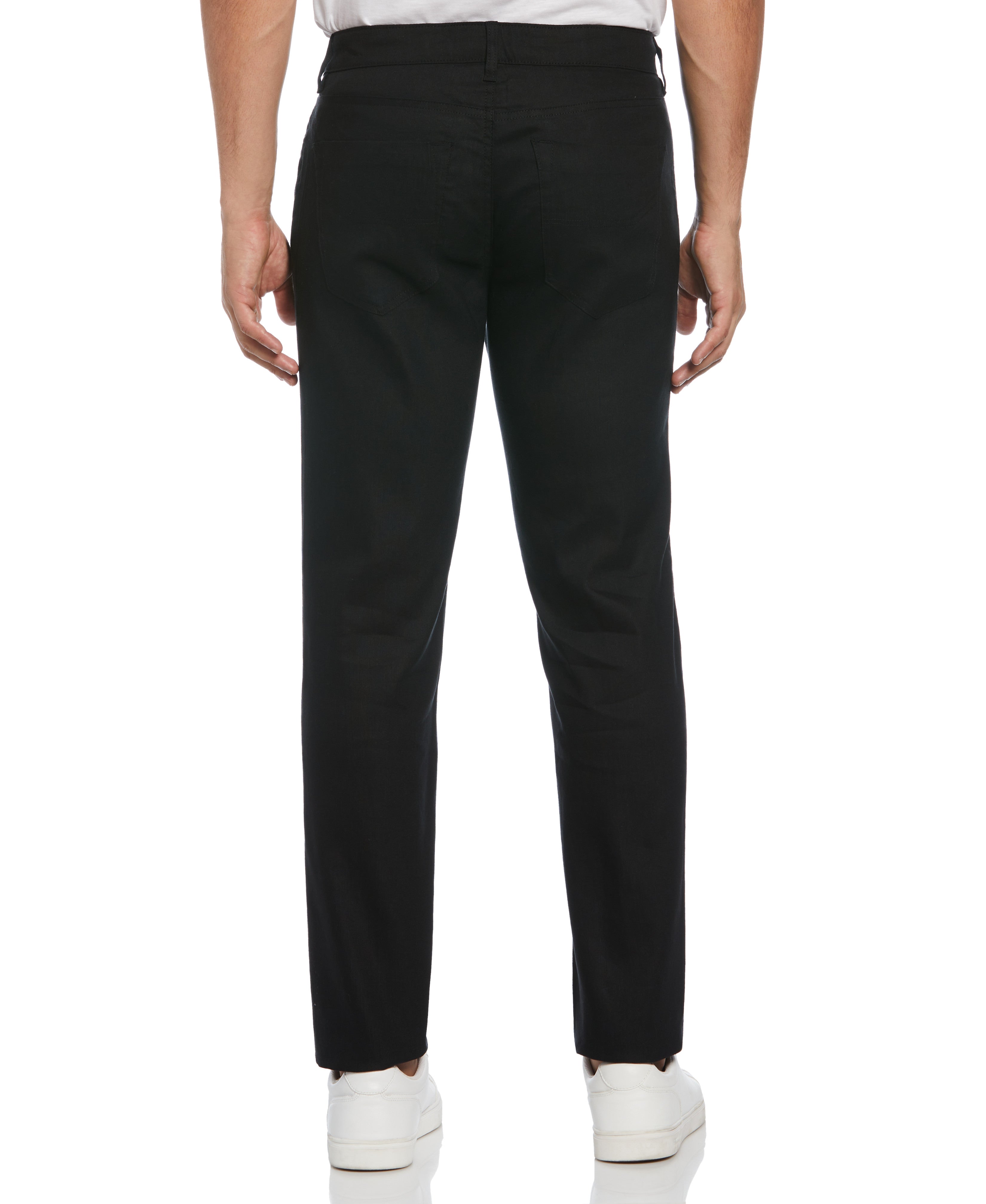 Linen-Blend Stretch 5-Pocket Pants