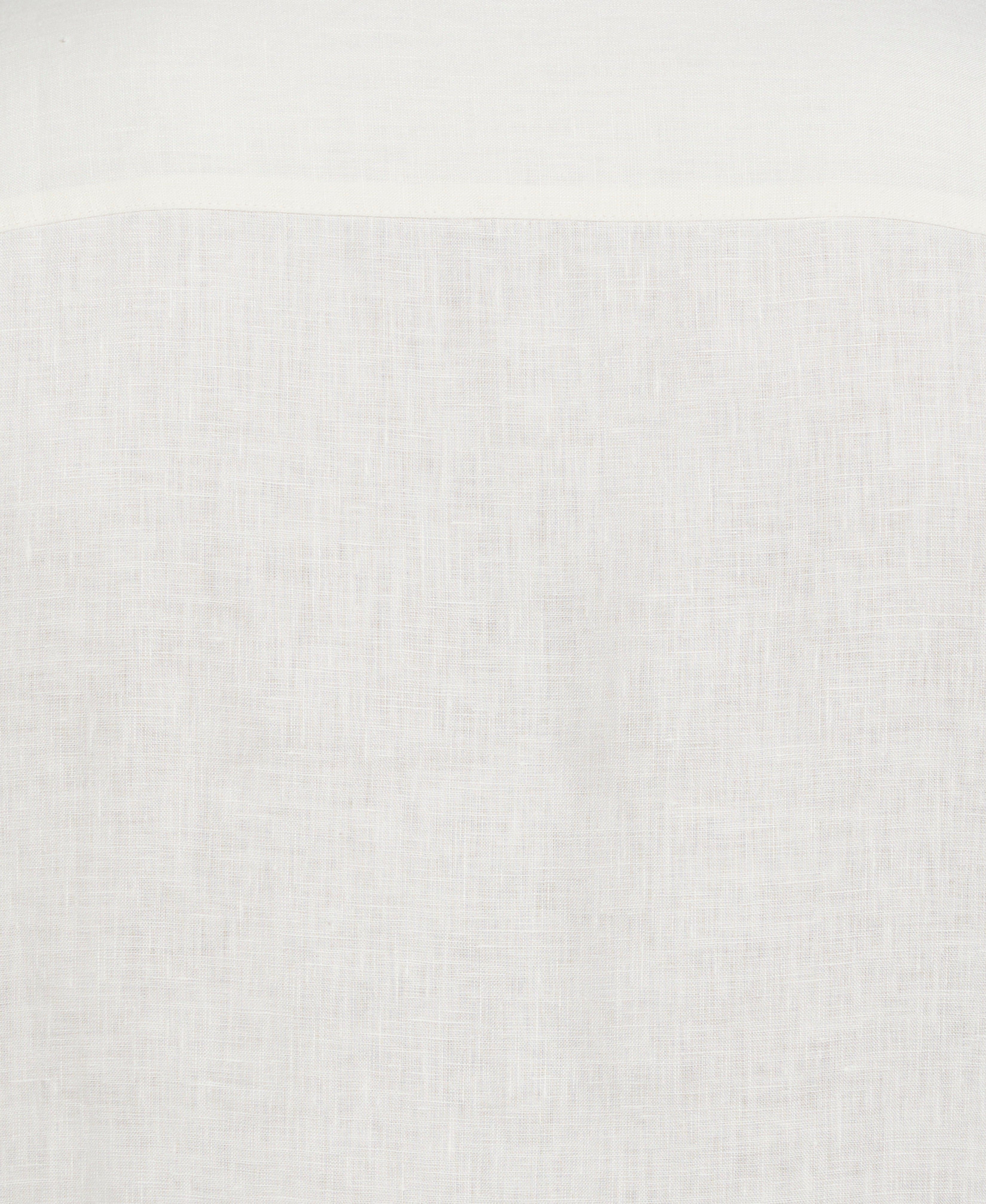 Linen Eyelet Panel Guayabera Shirt
