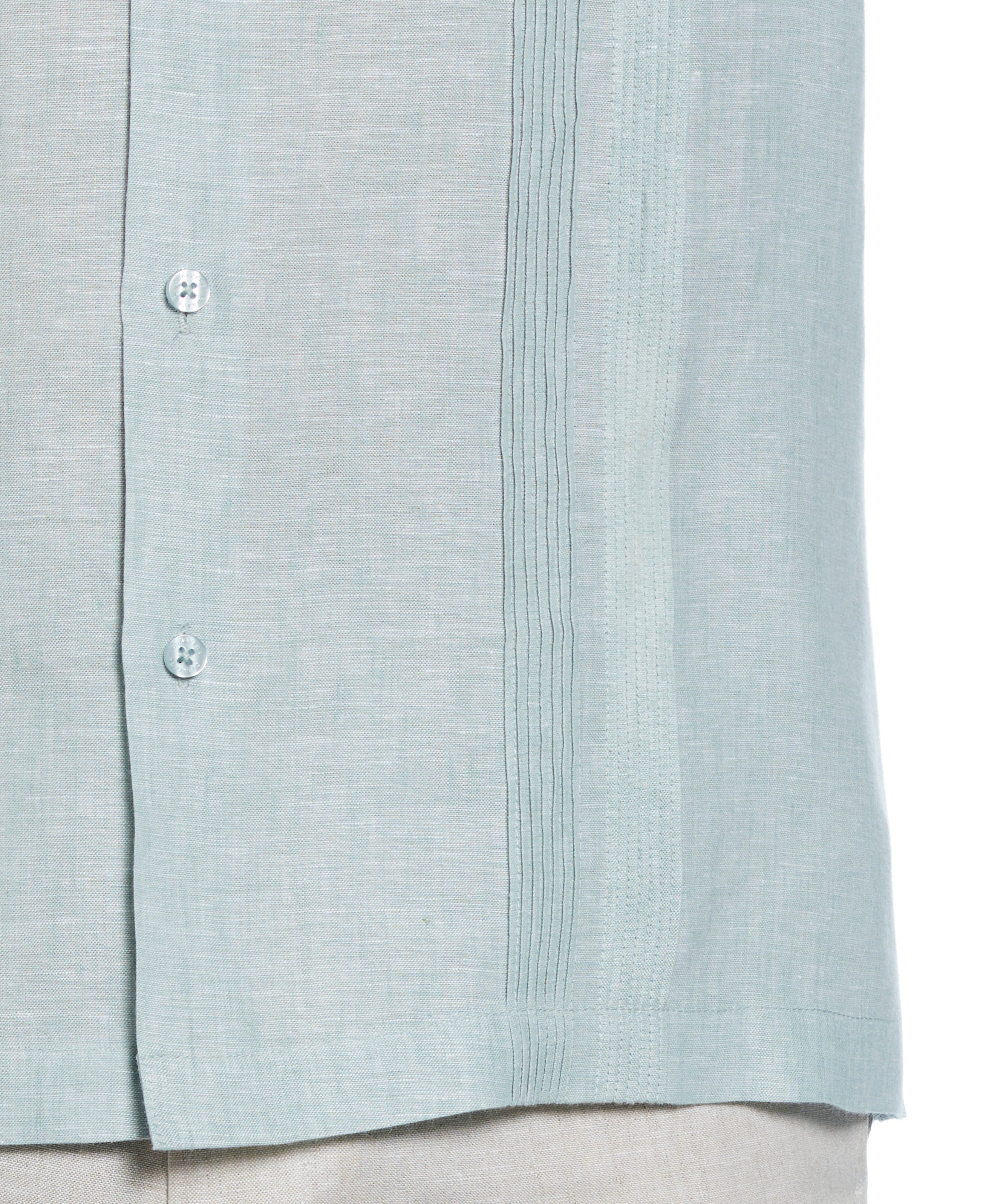 Linen Multi-Tuck Guayabera Shirt