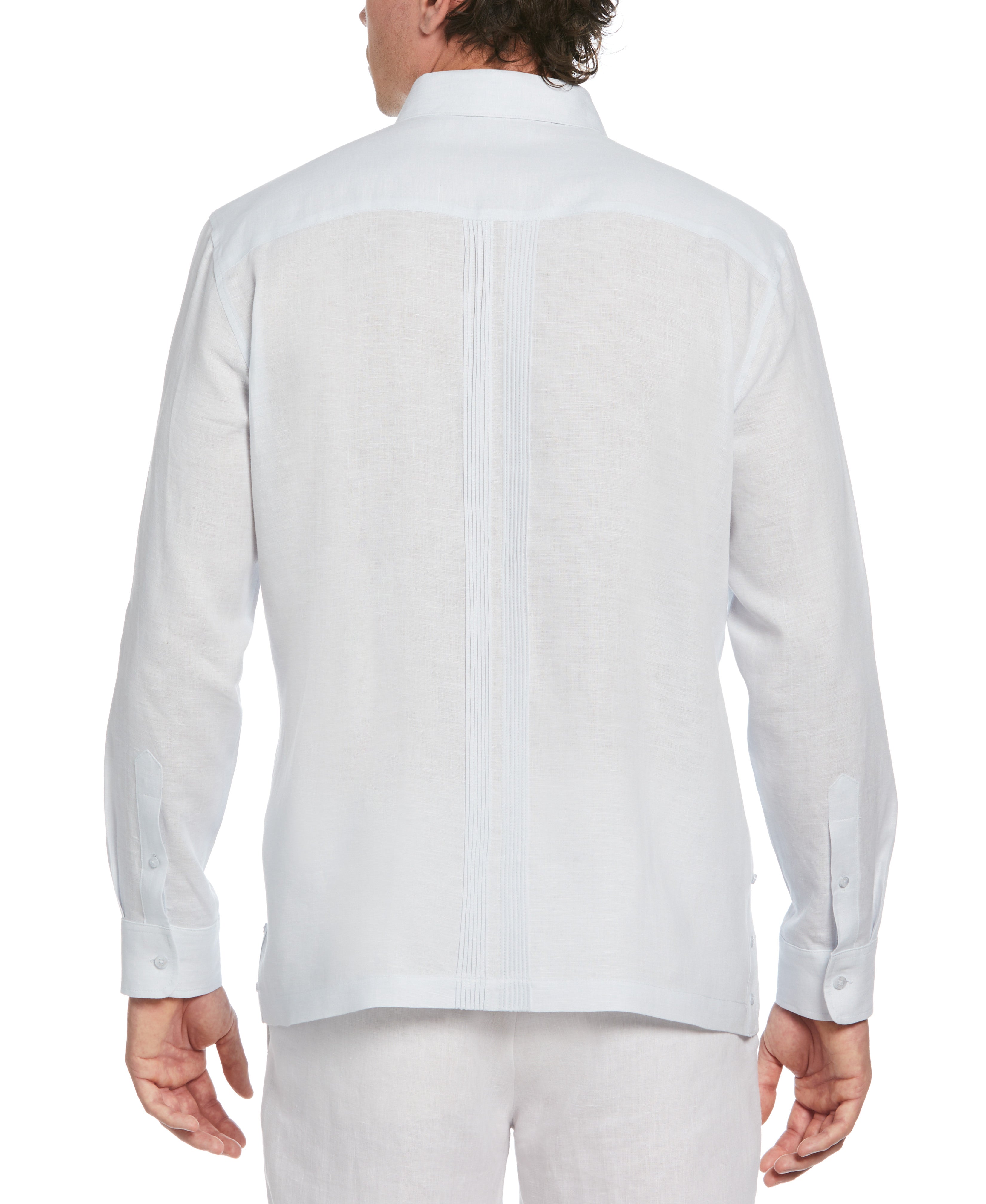 Linen Multi-Tuck Guayabera Shirt