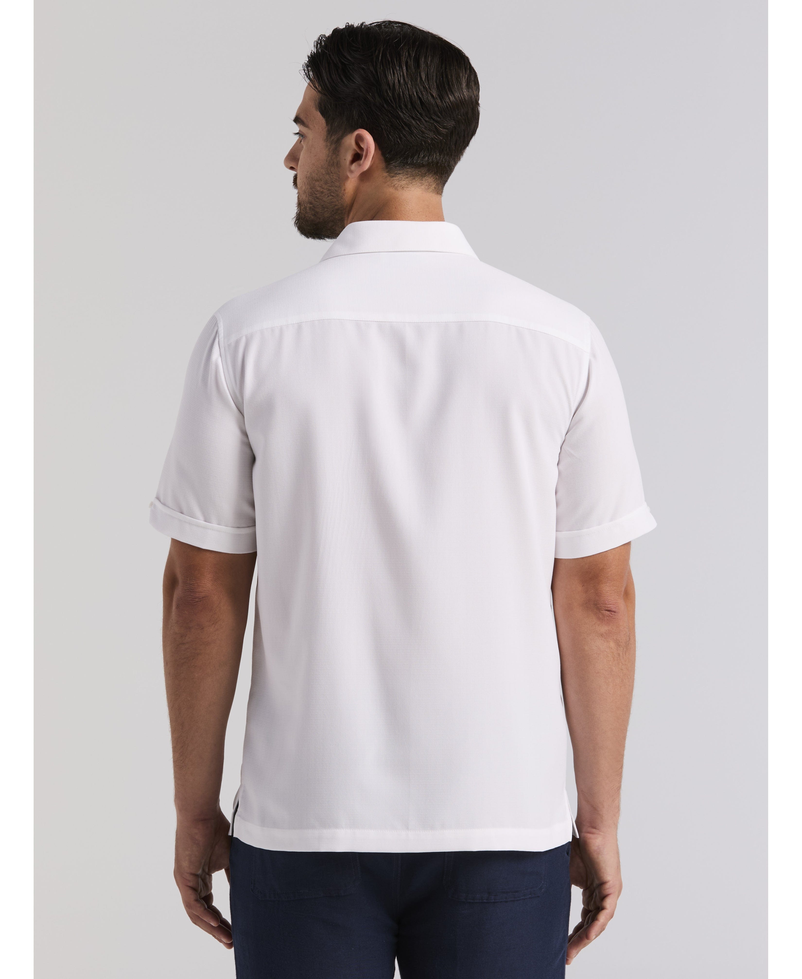 Ombre Embroidered Panel Shirt