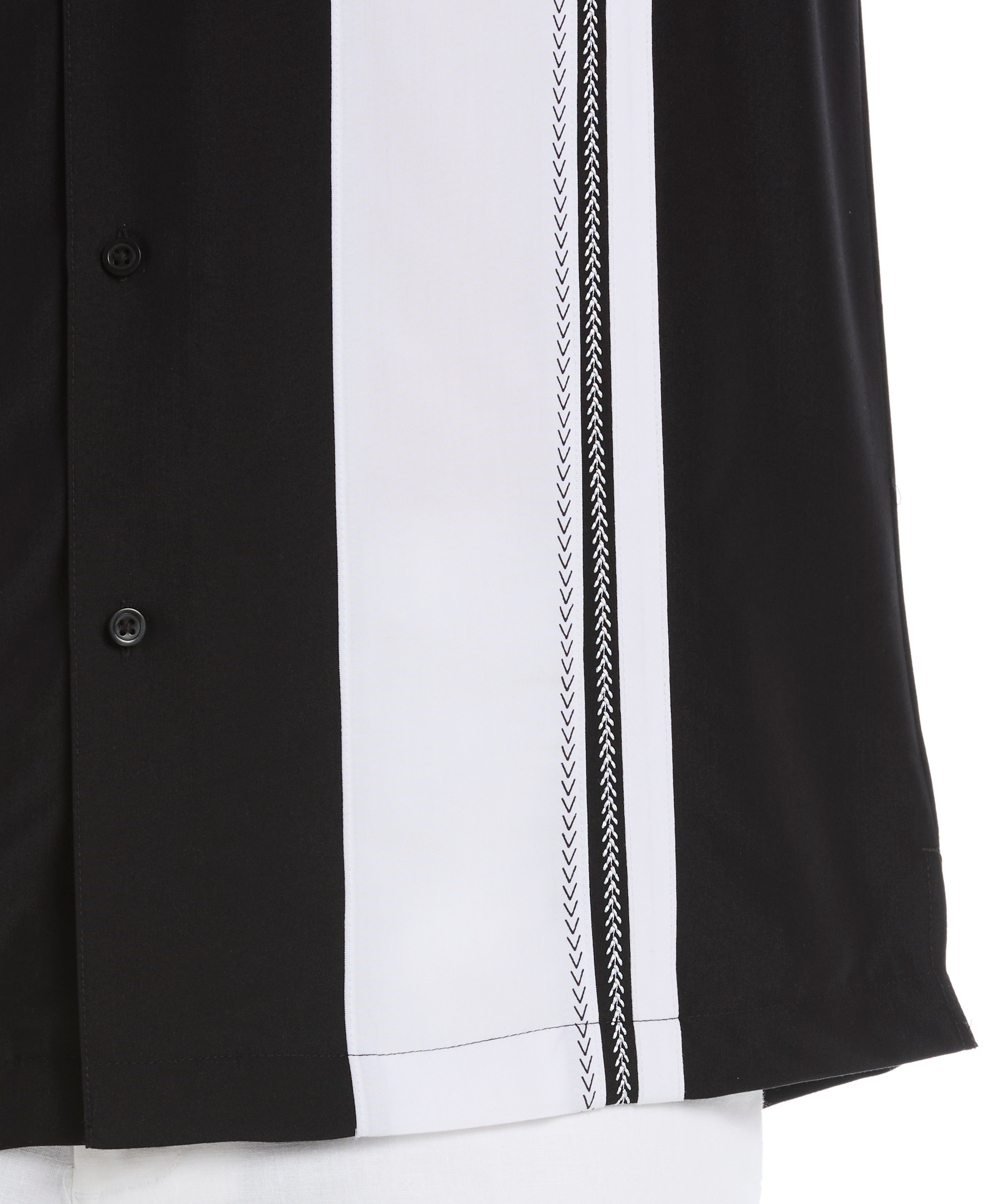 Retro Panel Embroidered Shirt