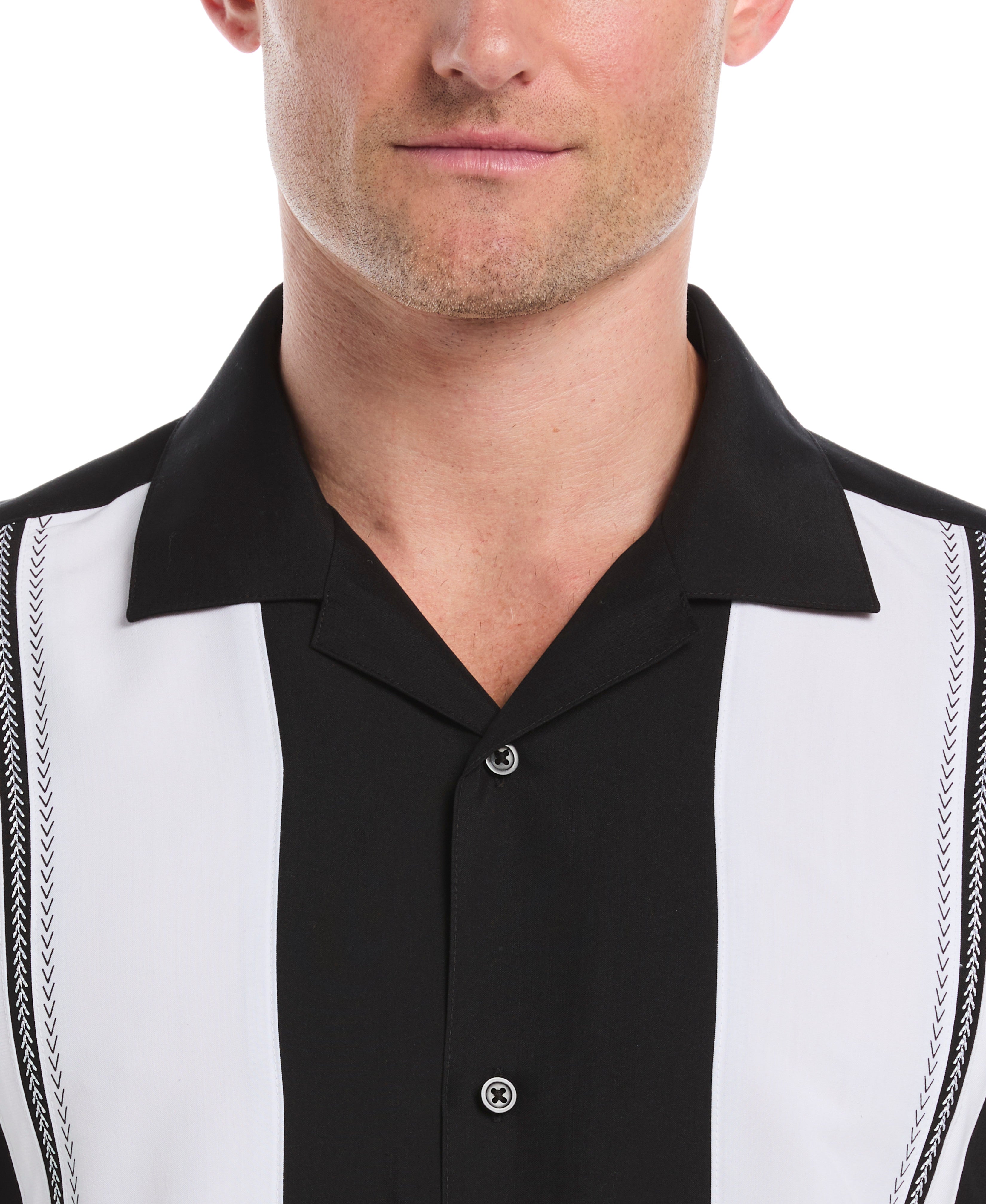 Retro Panel Embroidered Shirt