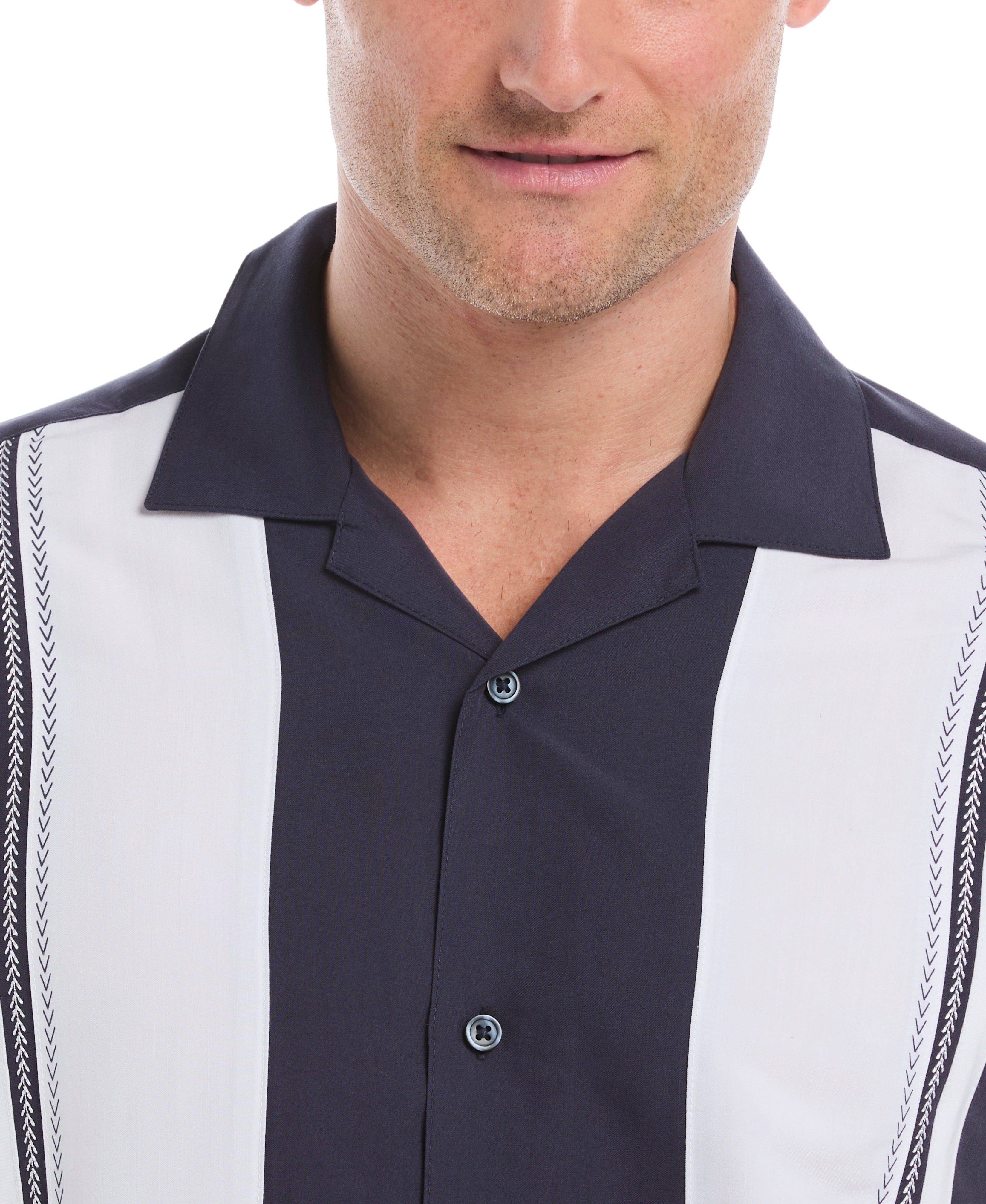 Retro Panel Embroidered Shirt