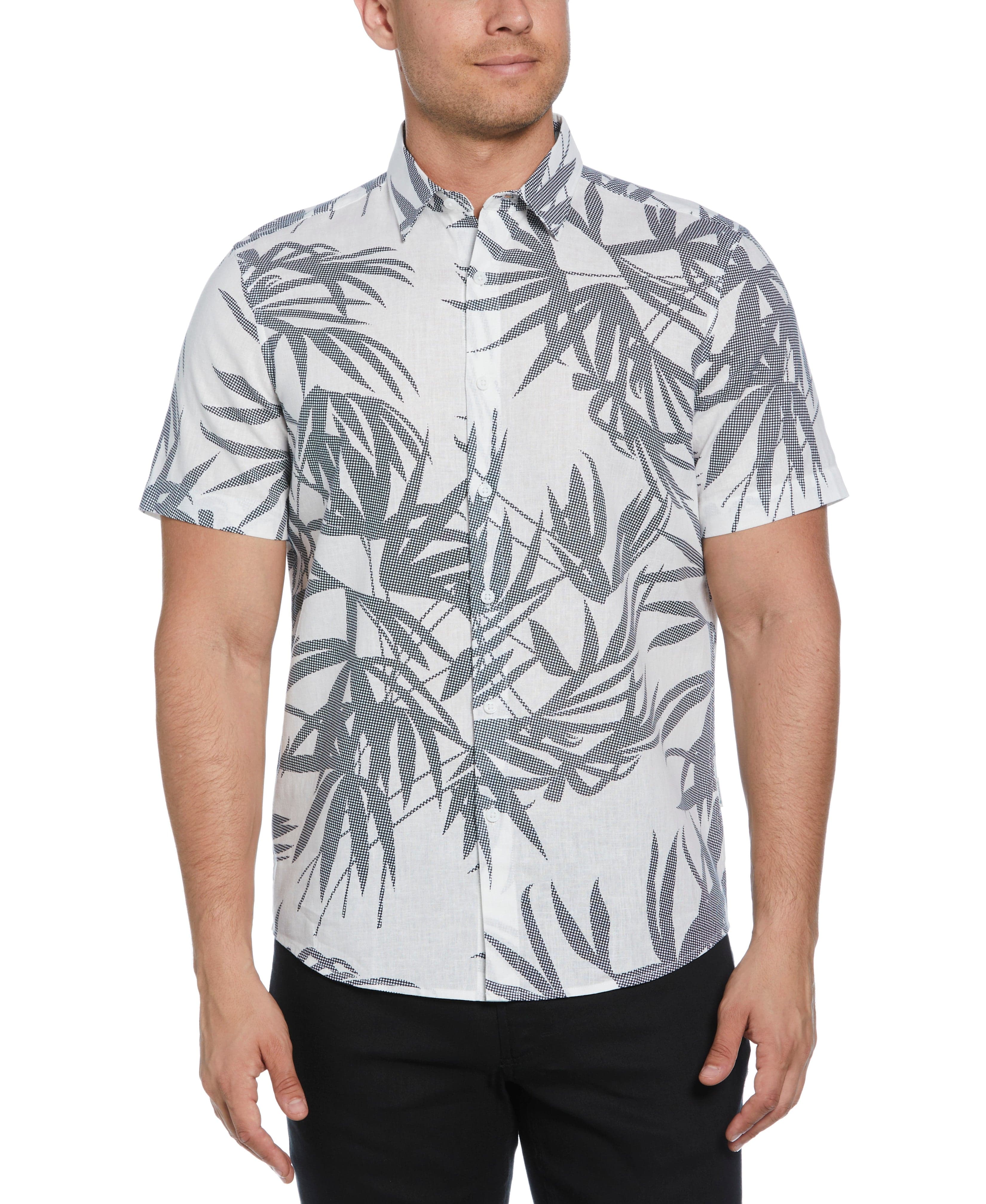 Textured Fern Print Shirt