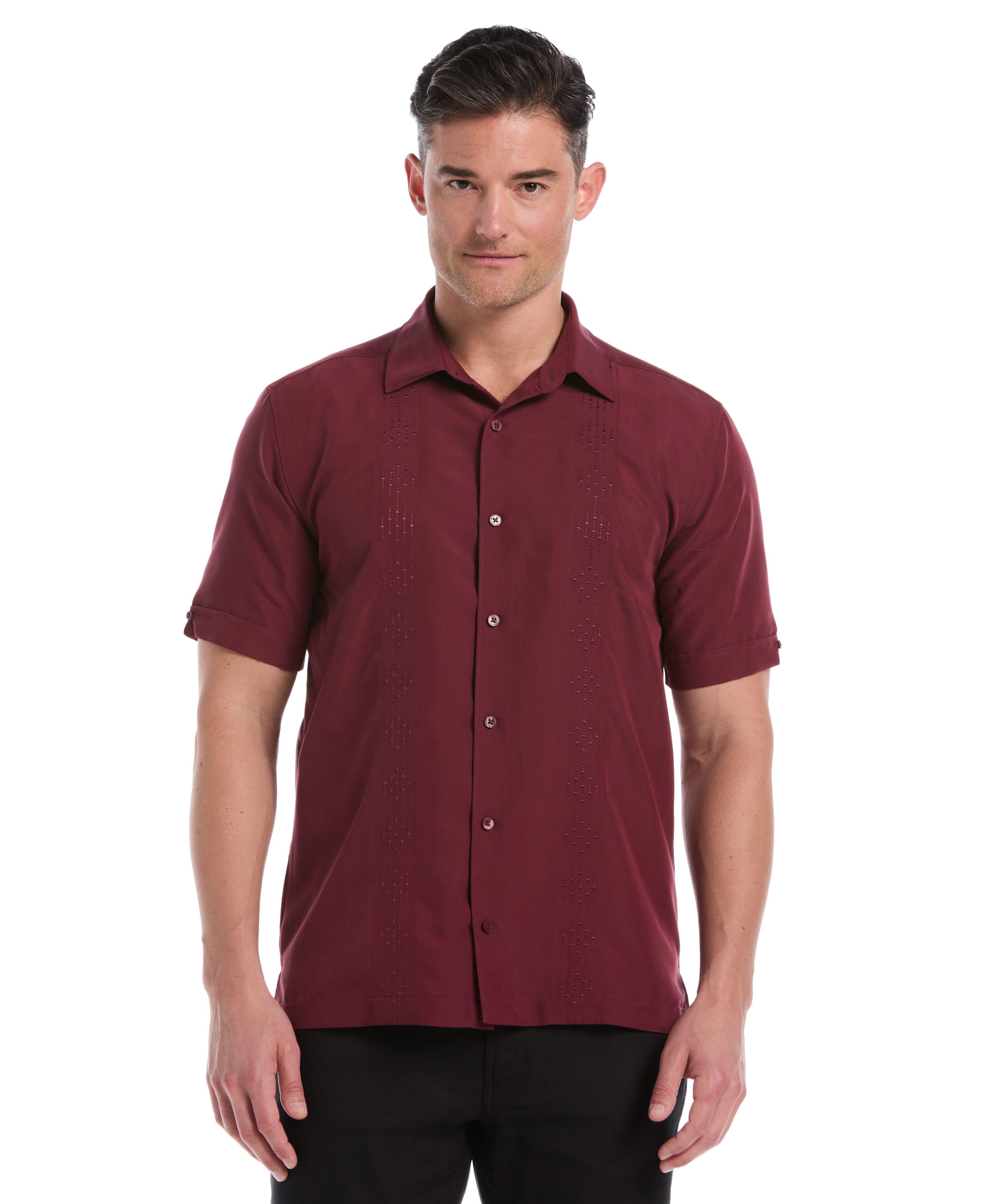 Tonal Argyle Embroidery Shirt