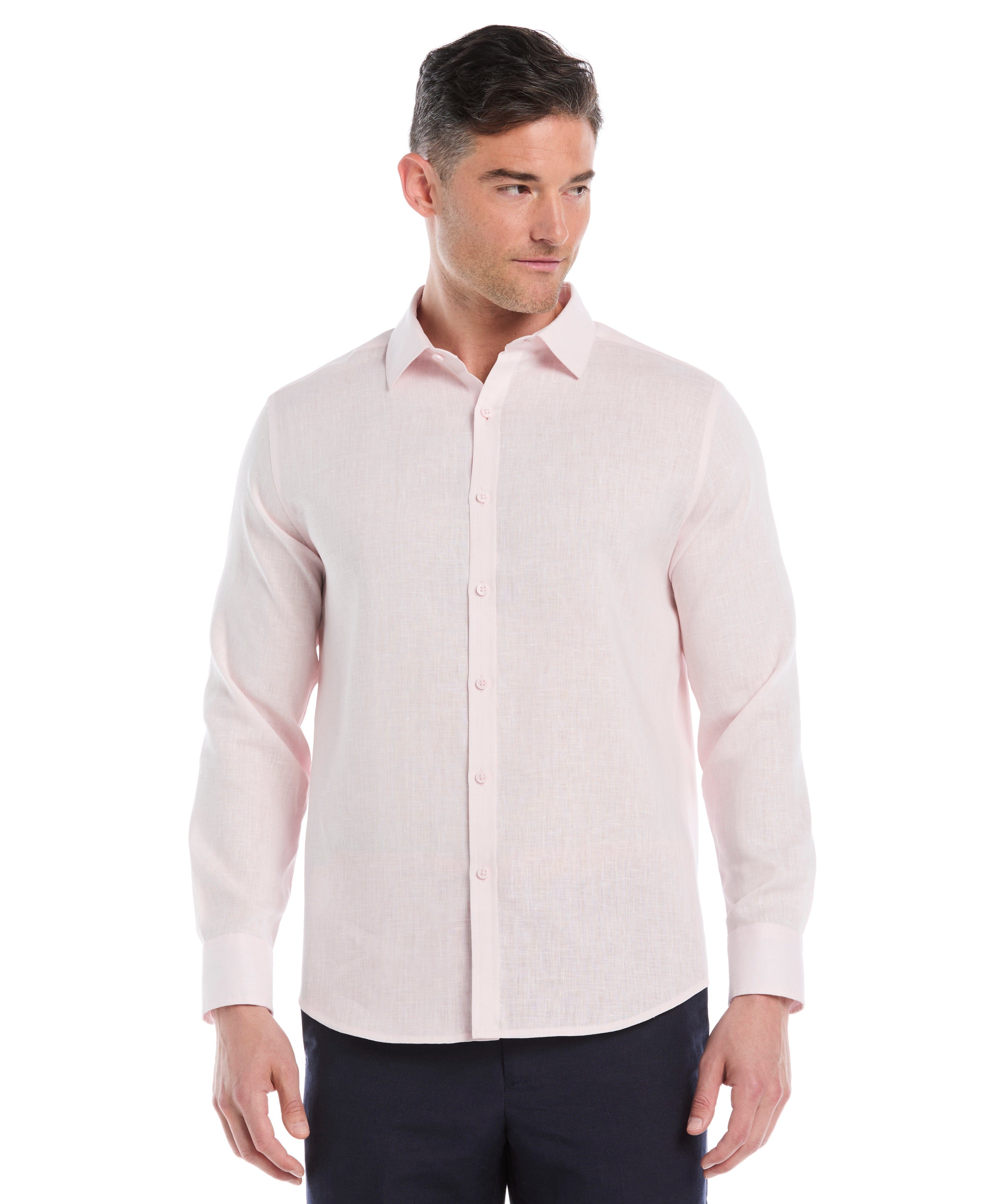 Travelselect™ Linen-Blend Long Sleeve Shirt