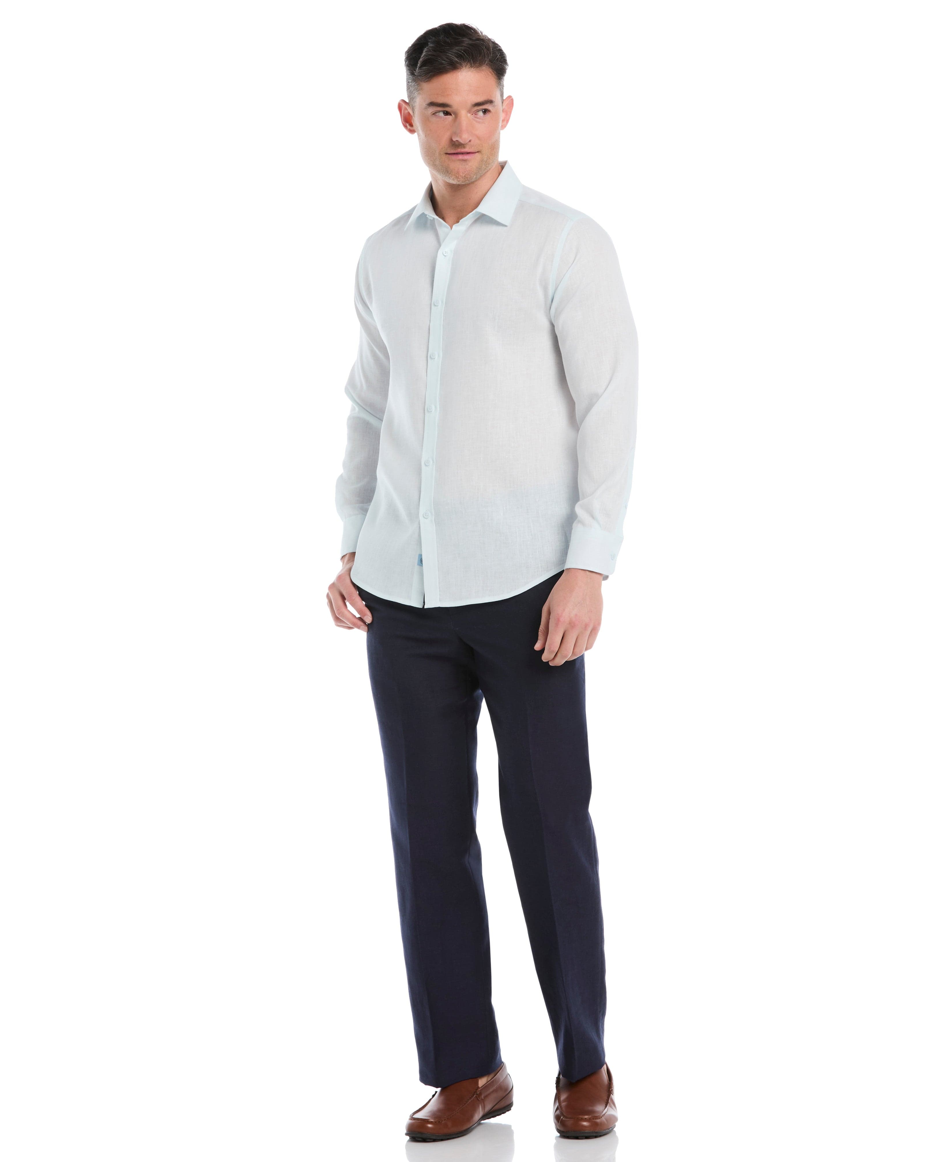 Travelselect™ Linen-Blend Long Sleeve Shirt