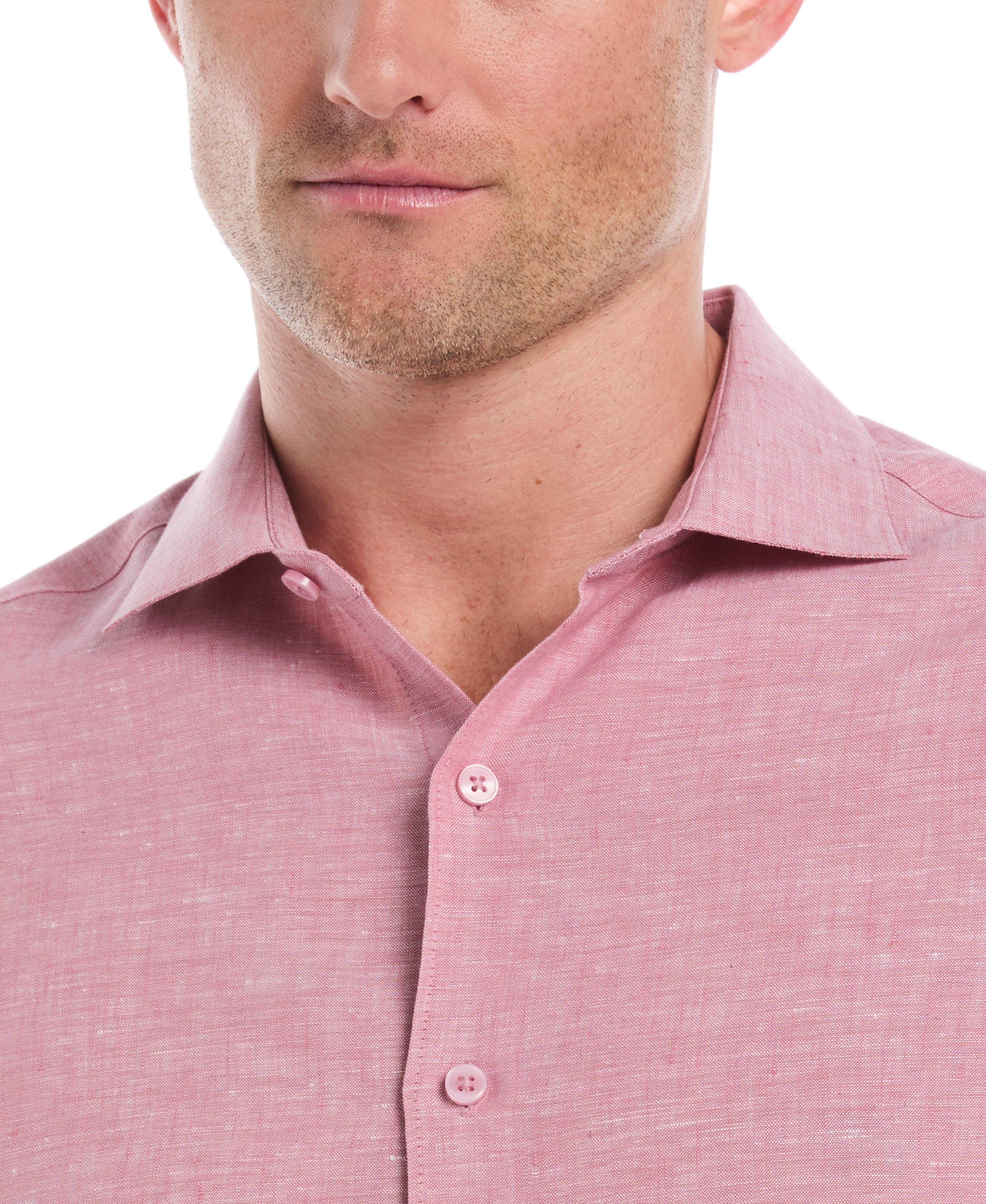 Travelselect™ Linen-Blend Rolled Sleeve Shirt