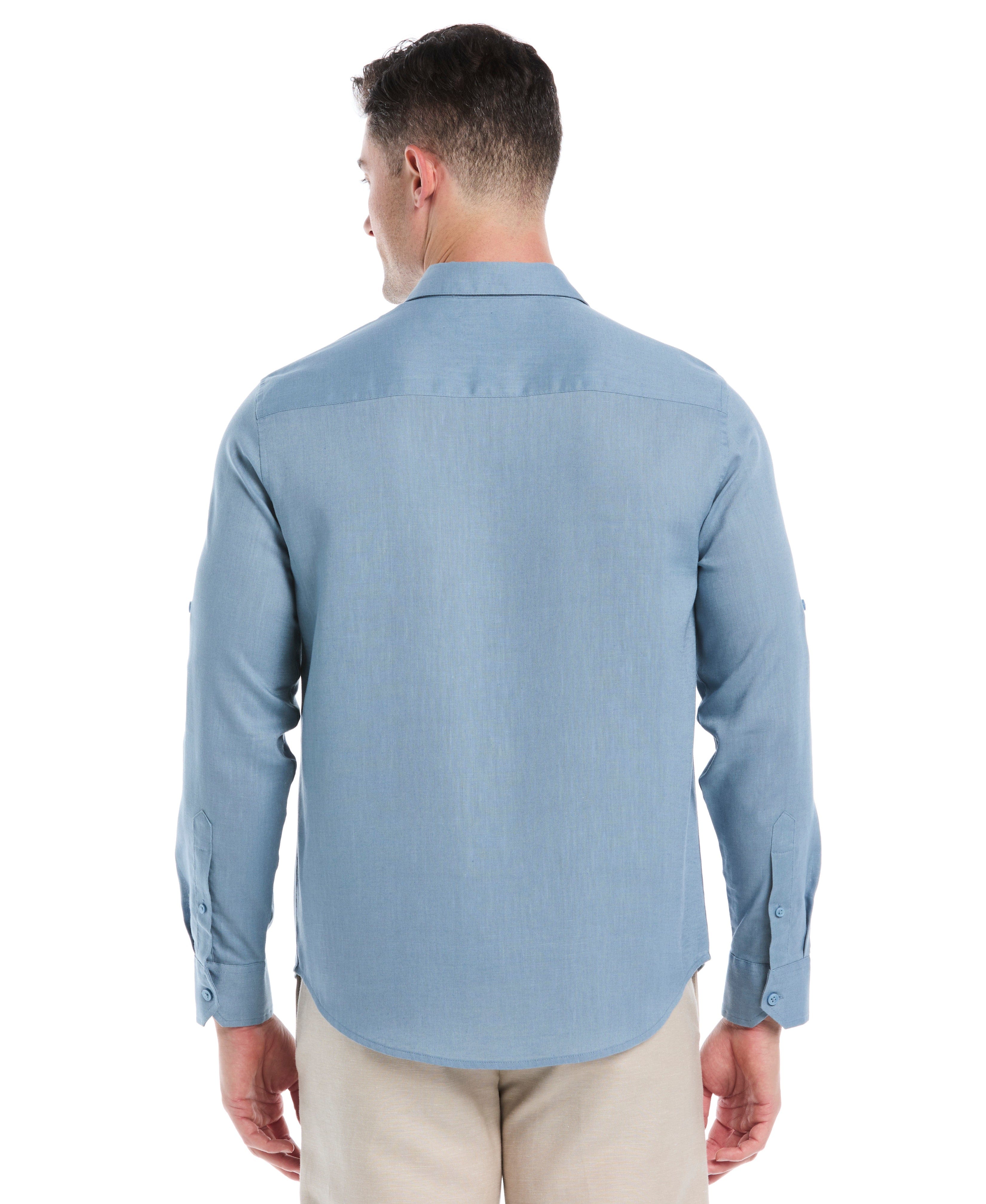 Travelselect™ Linen-Blend Rolled Sleeve Shirt