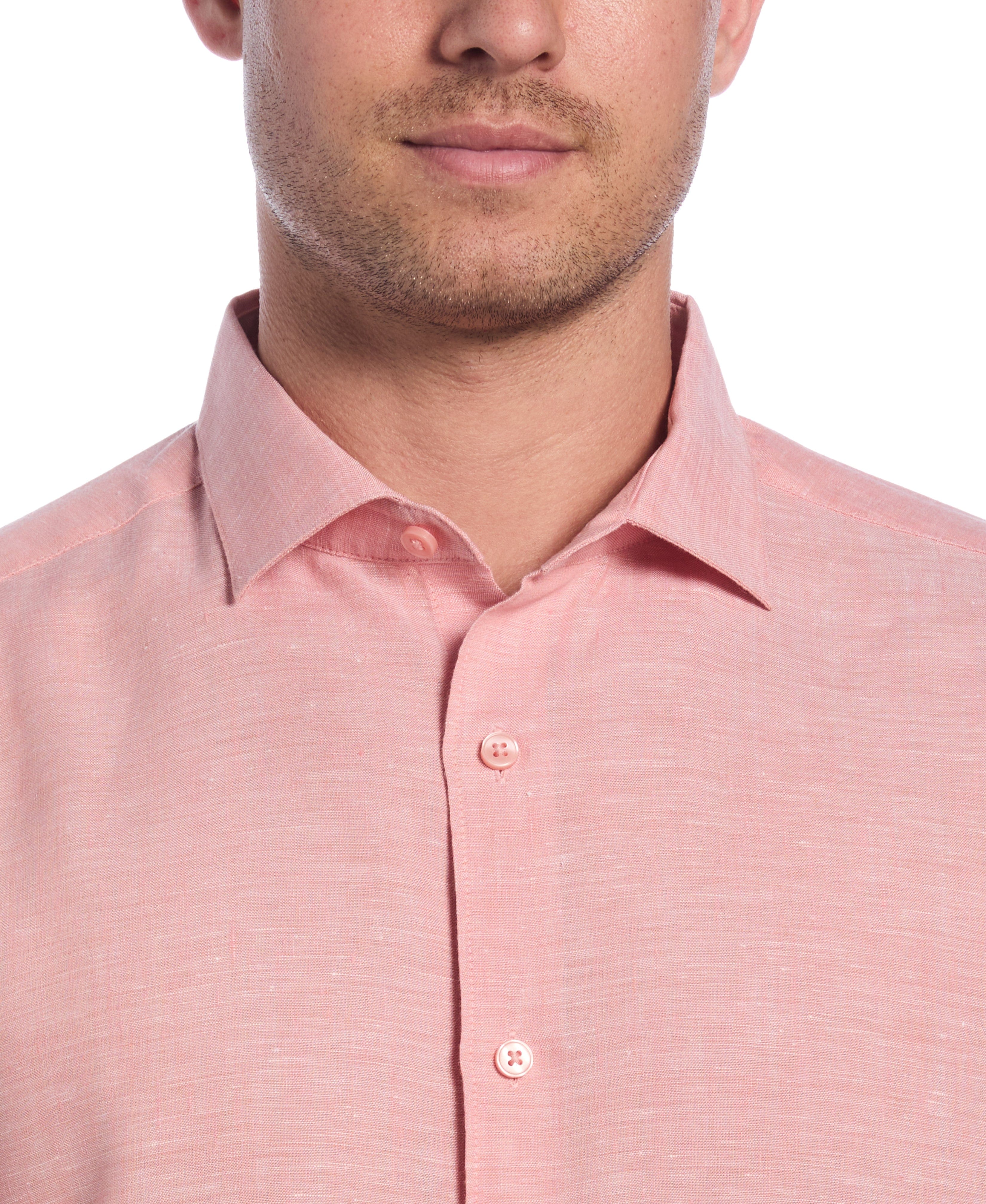 Travelselect™ Linen-Blend Rolled Sleeve Shirt