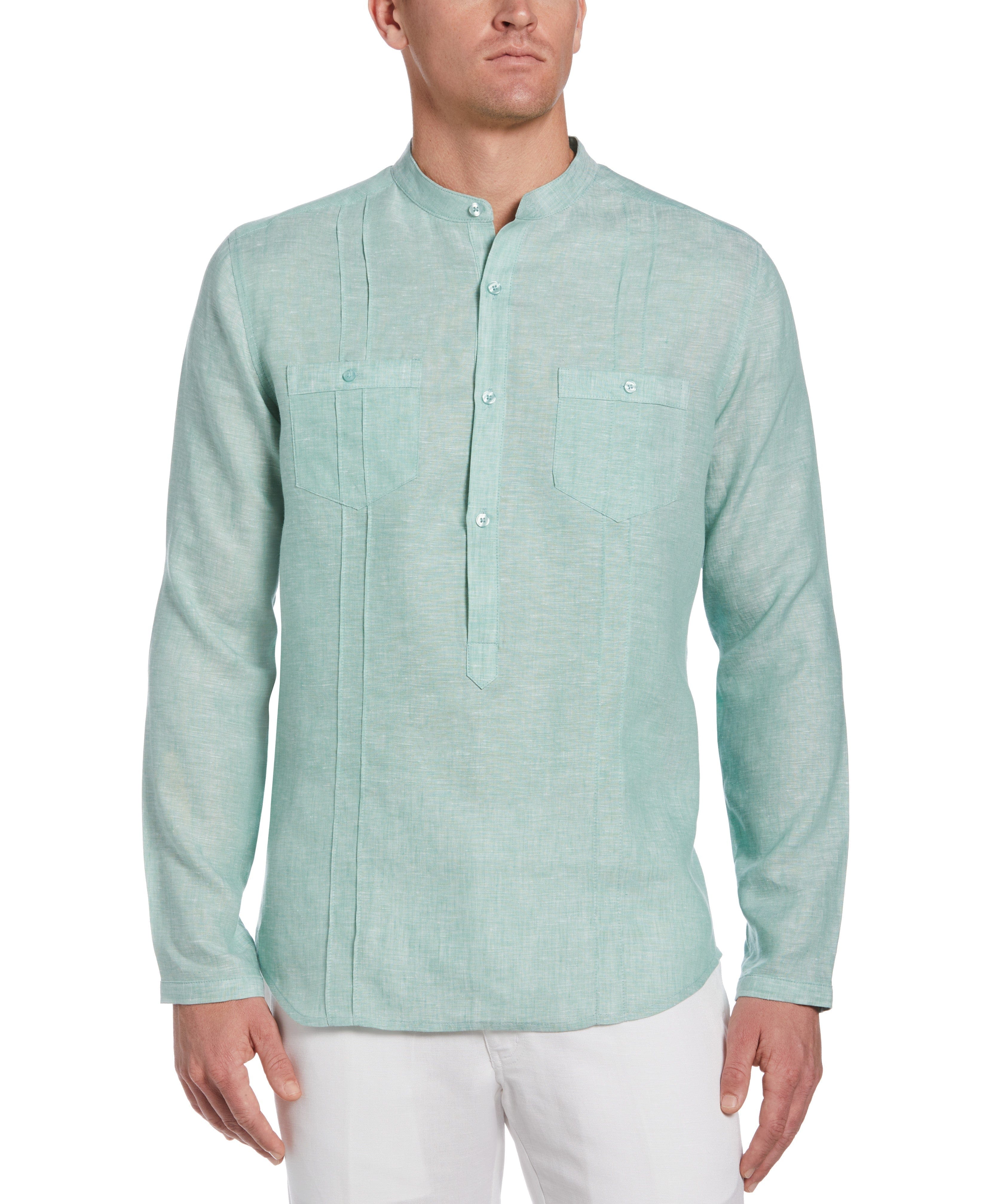 Two-Pocket Pintuck Popover Shirt