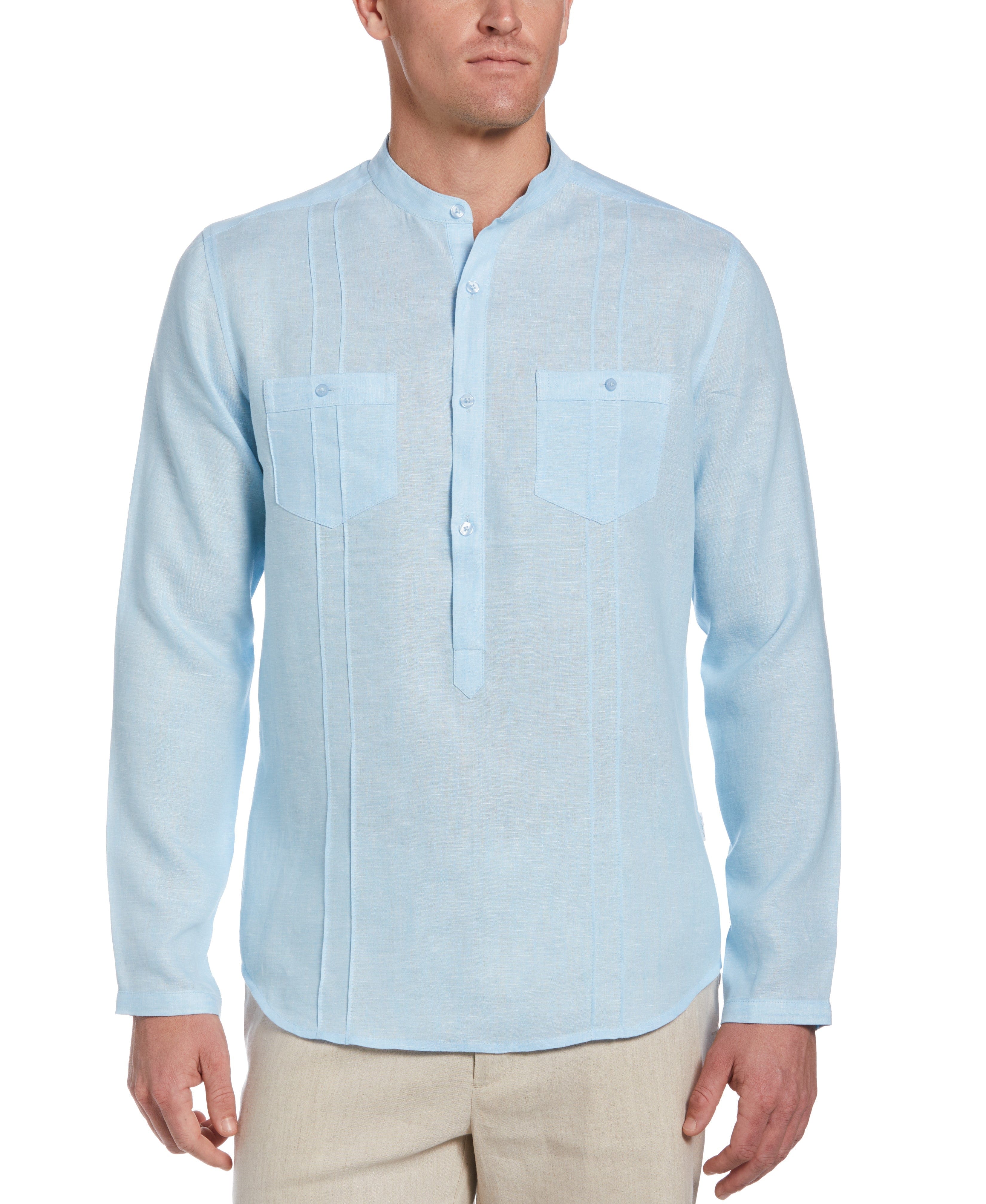 Two-Pocket Pintuck Popover Shirt