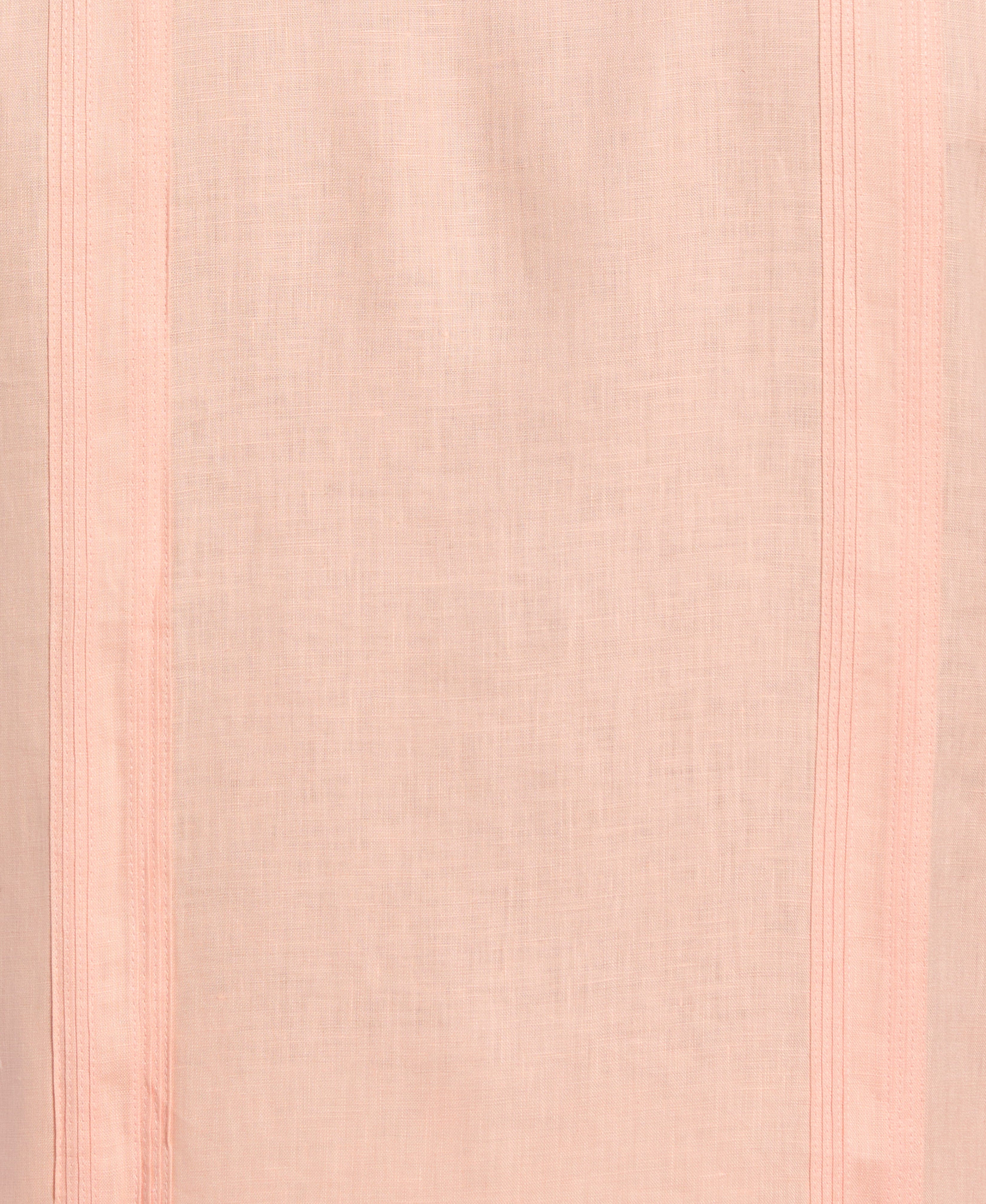 100% Linen Classic Guayabera Shirt - Long Sleeve