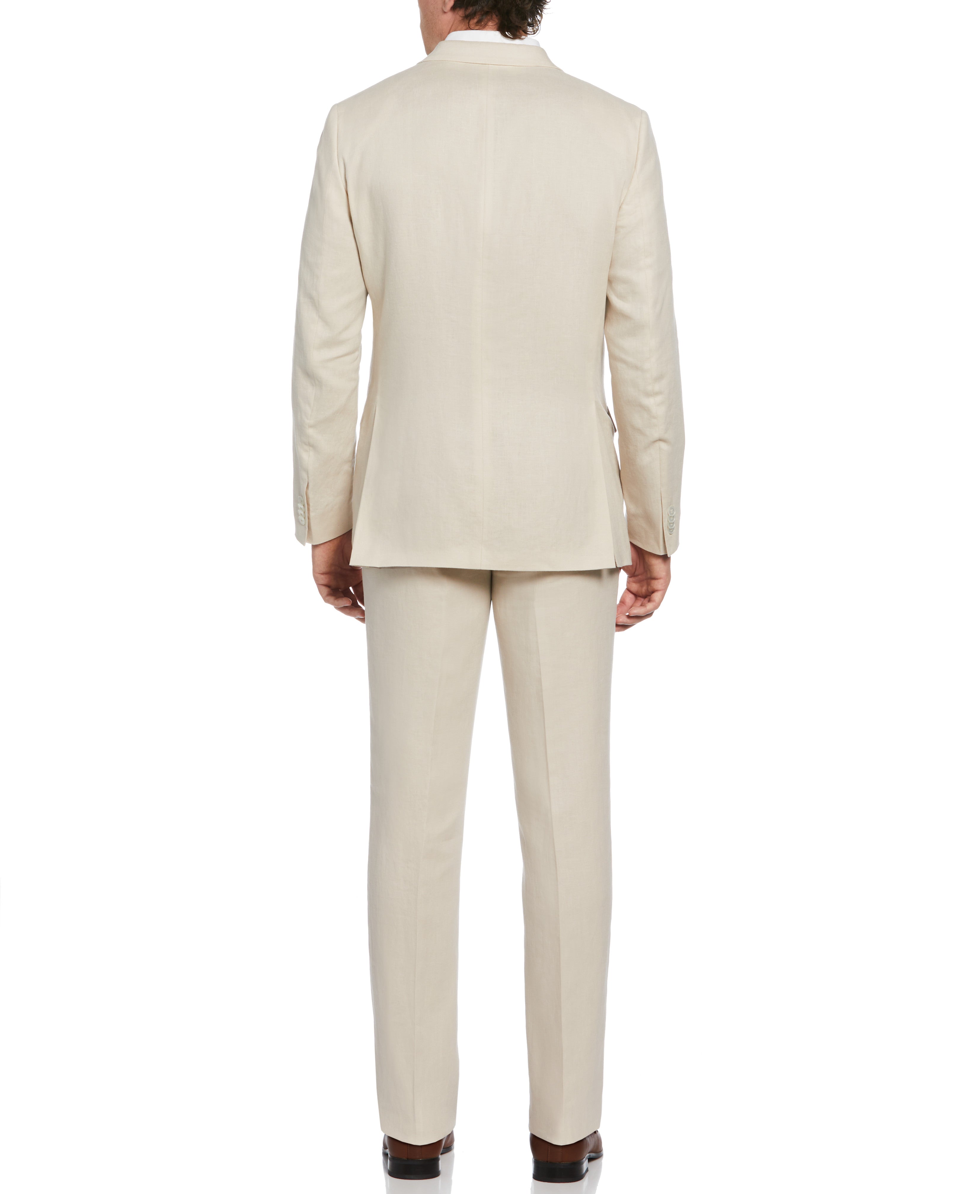 100% Linen Single-Breasted Suit Jacket