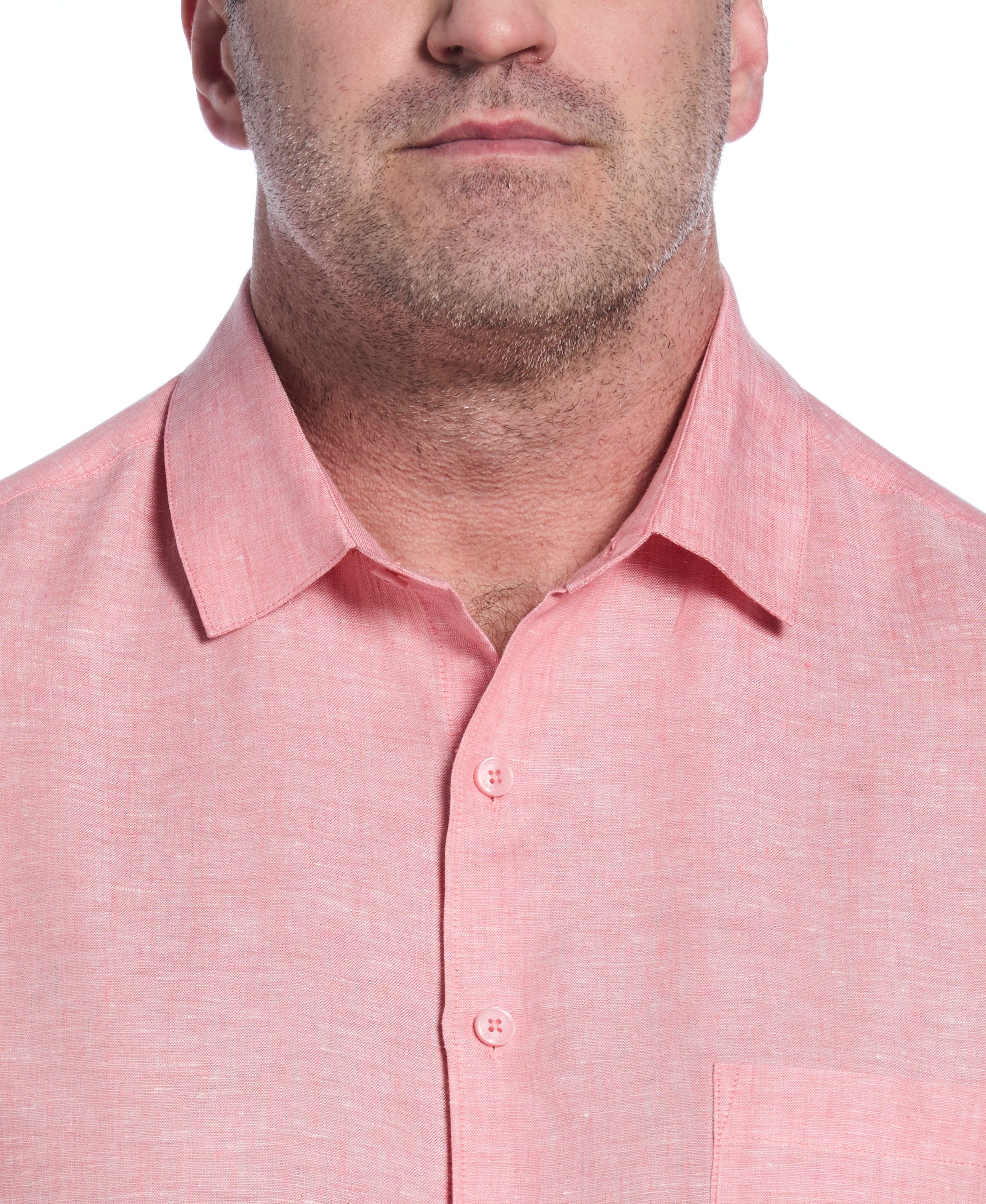 Big & Tall Classic Two-Tone Linen Shirt