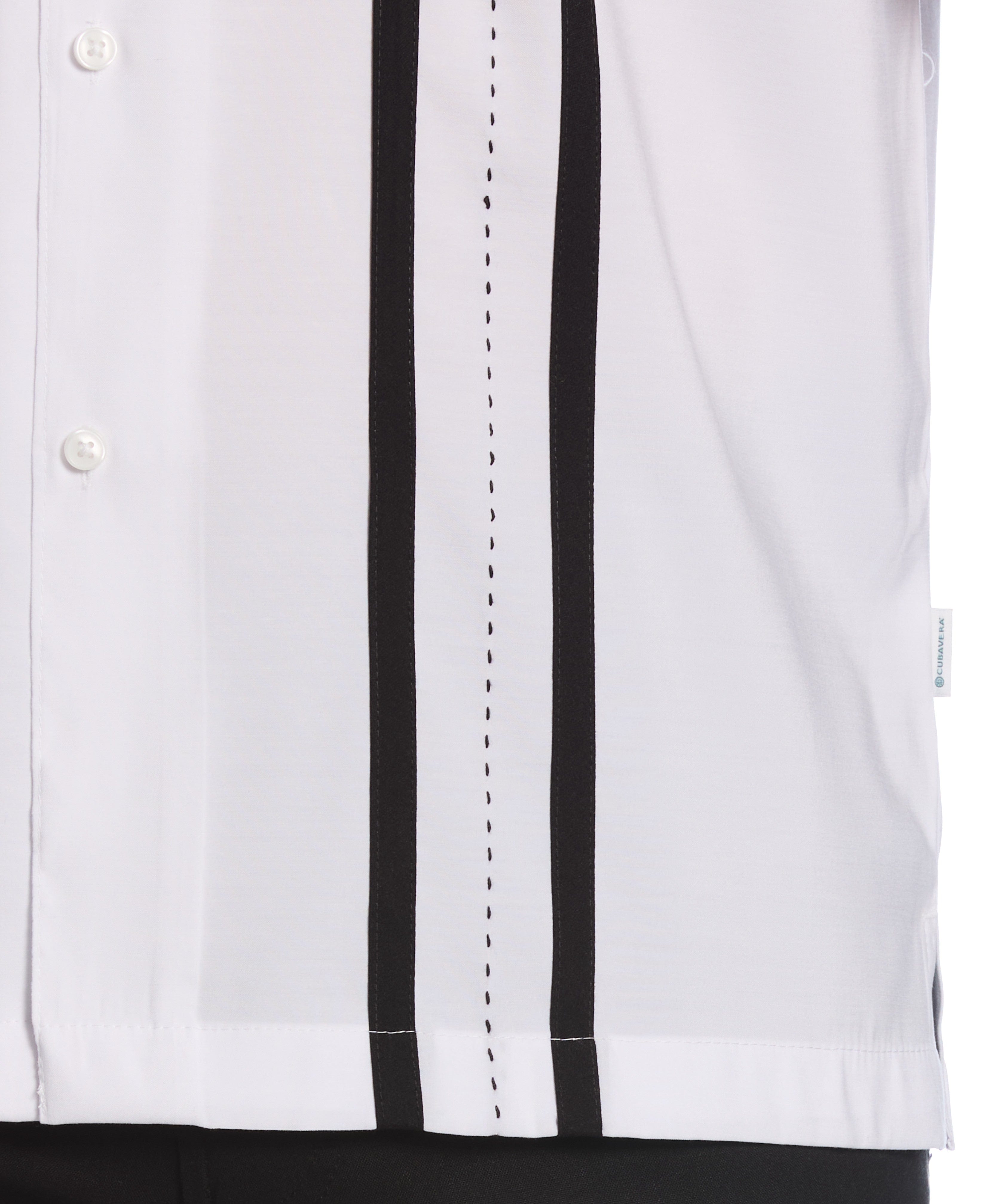 Contrast Panel Camp Collar Shirt