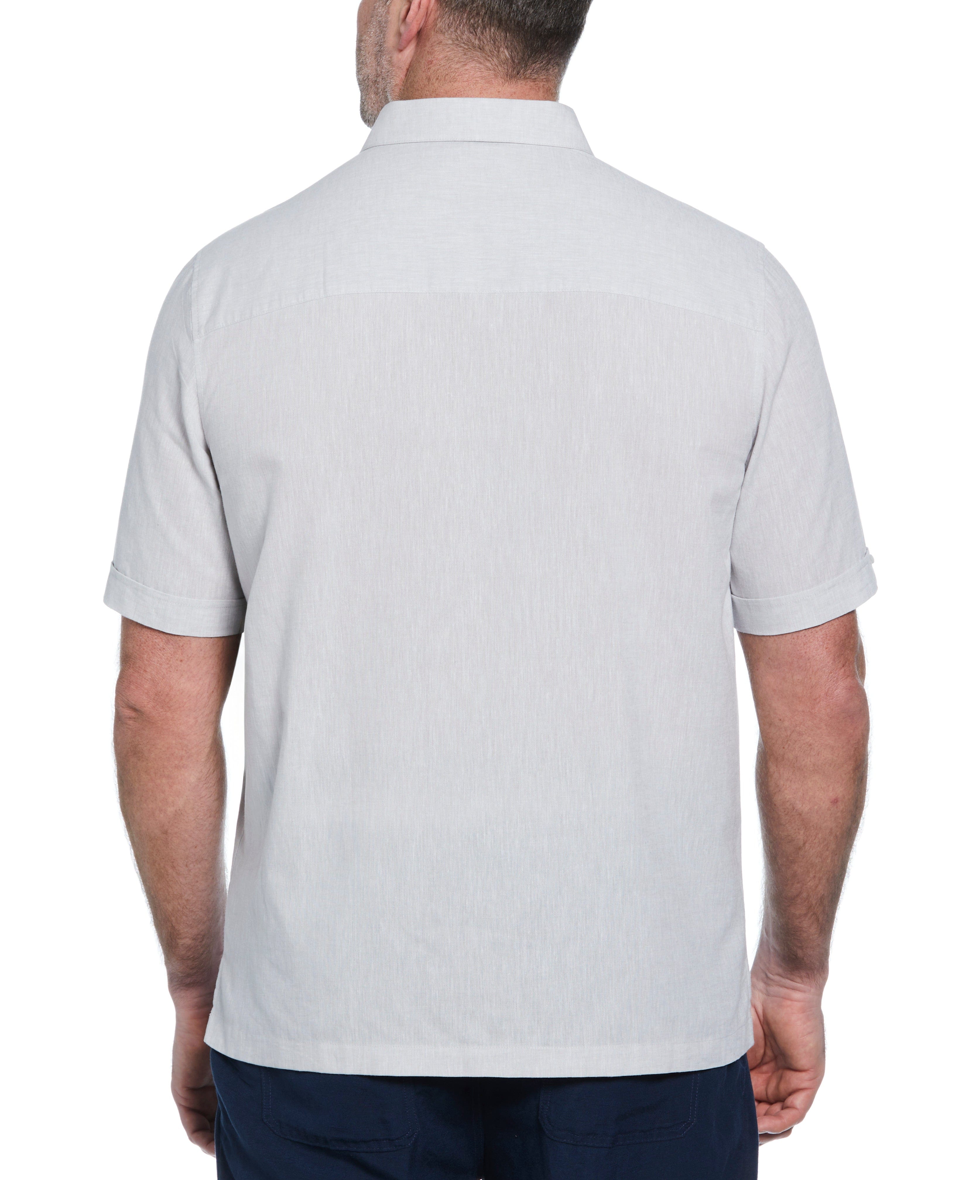 Big & Tall Engineered Dobby Panels Shirt