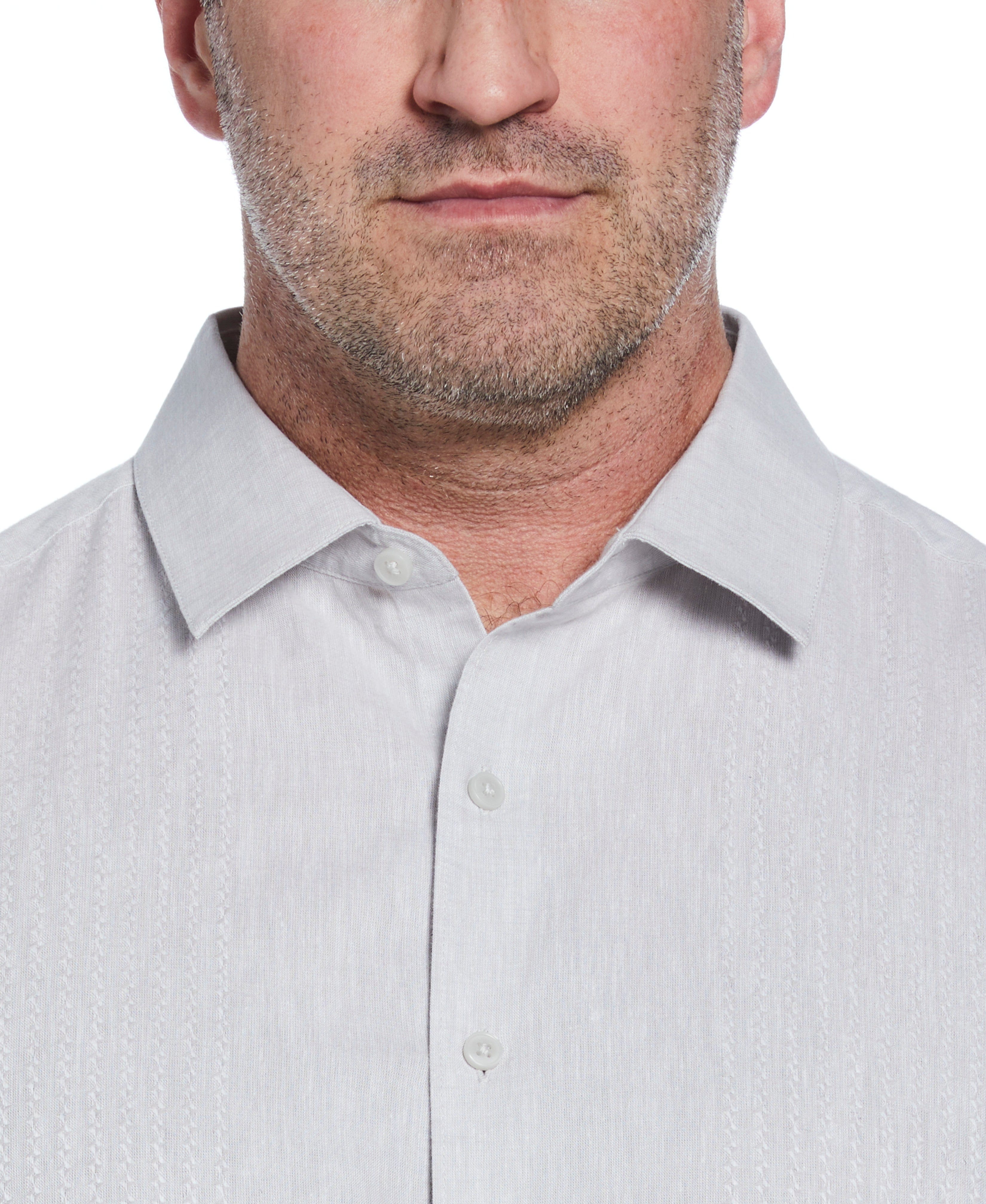 Big & Tall Engineered Dobby Panels Shirt