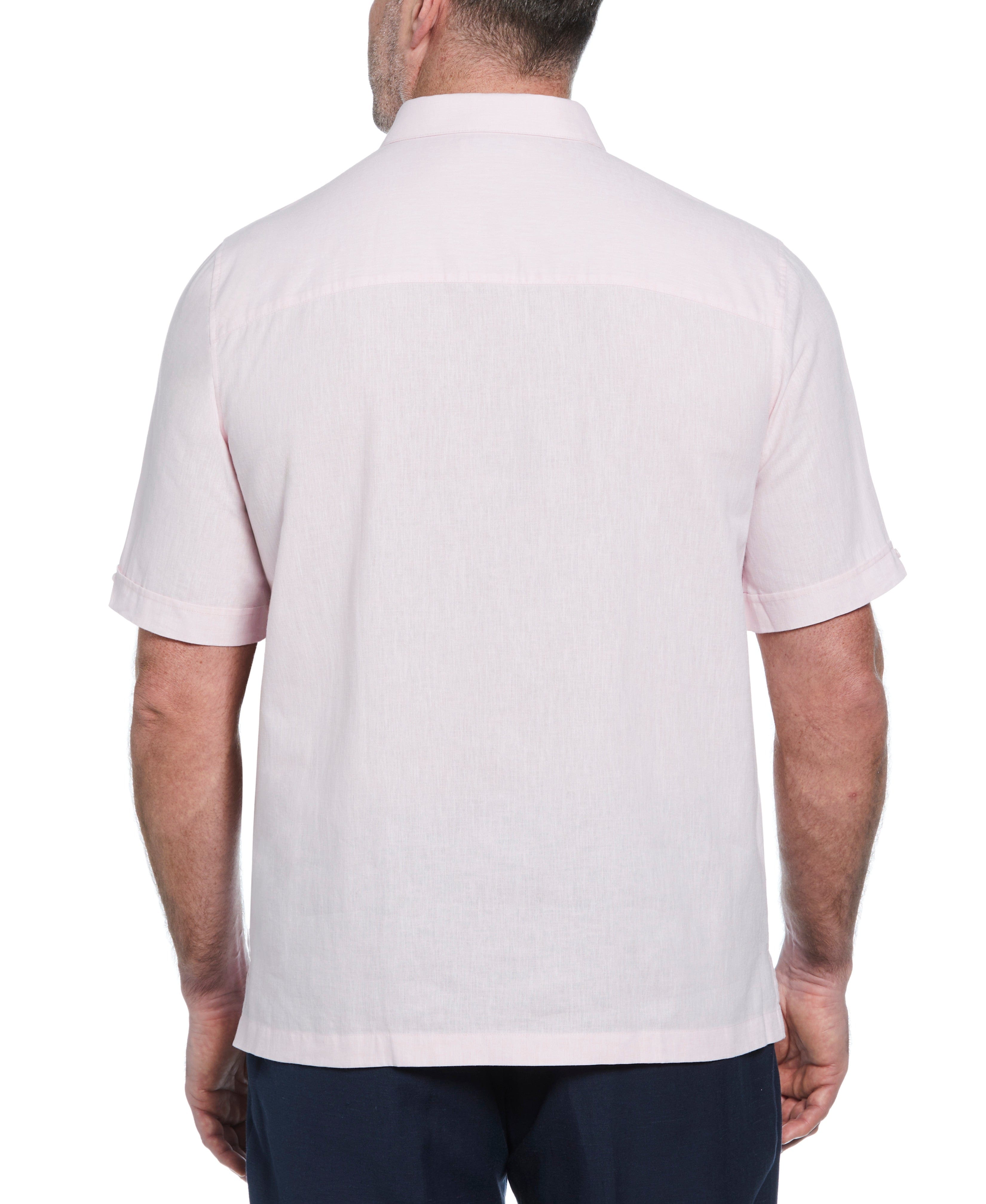 Big & Tall Engineered Dobby Panels Shirt