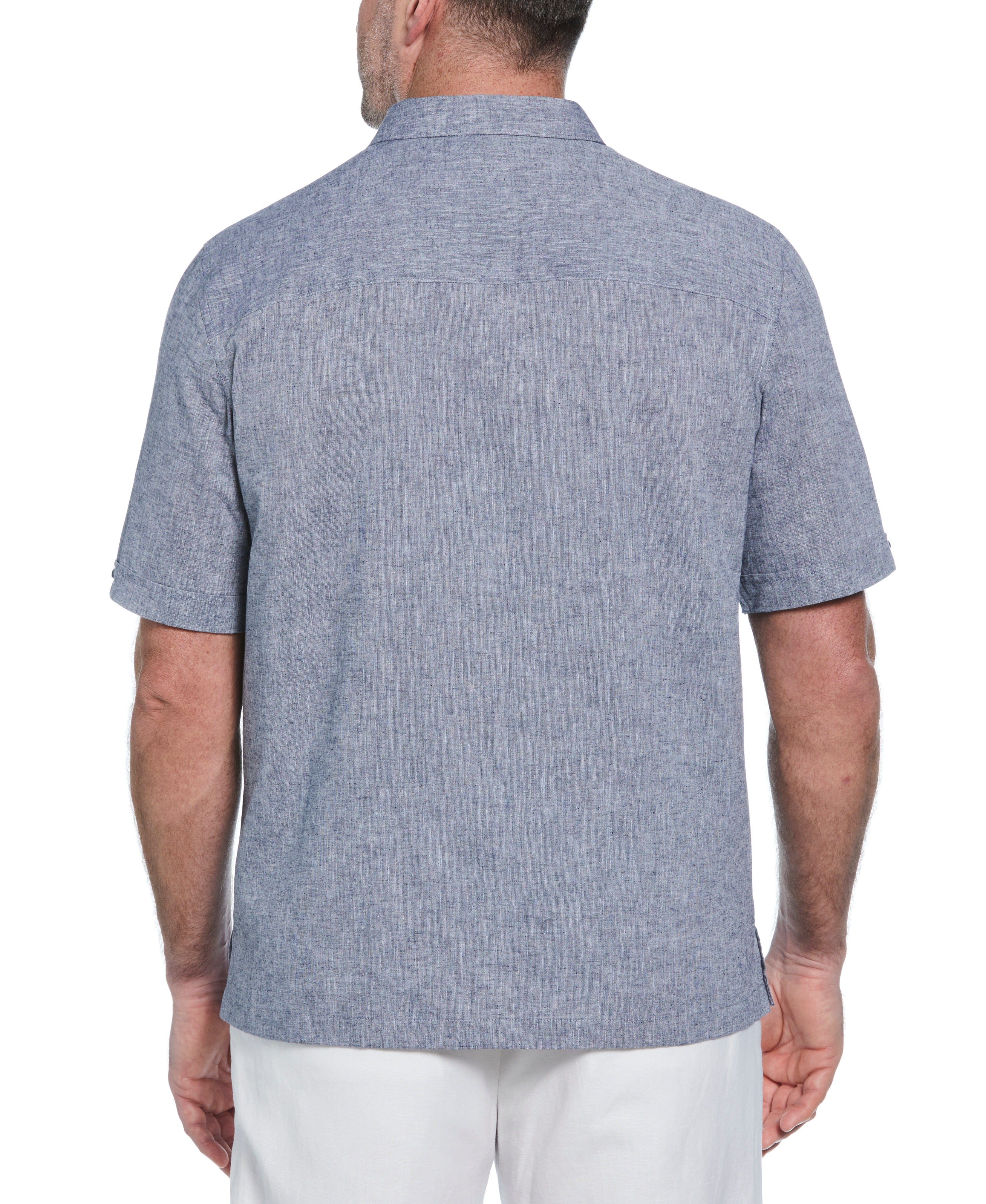 Big & Tall Engineered Dobby Panels Shirt