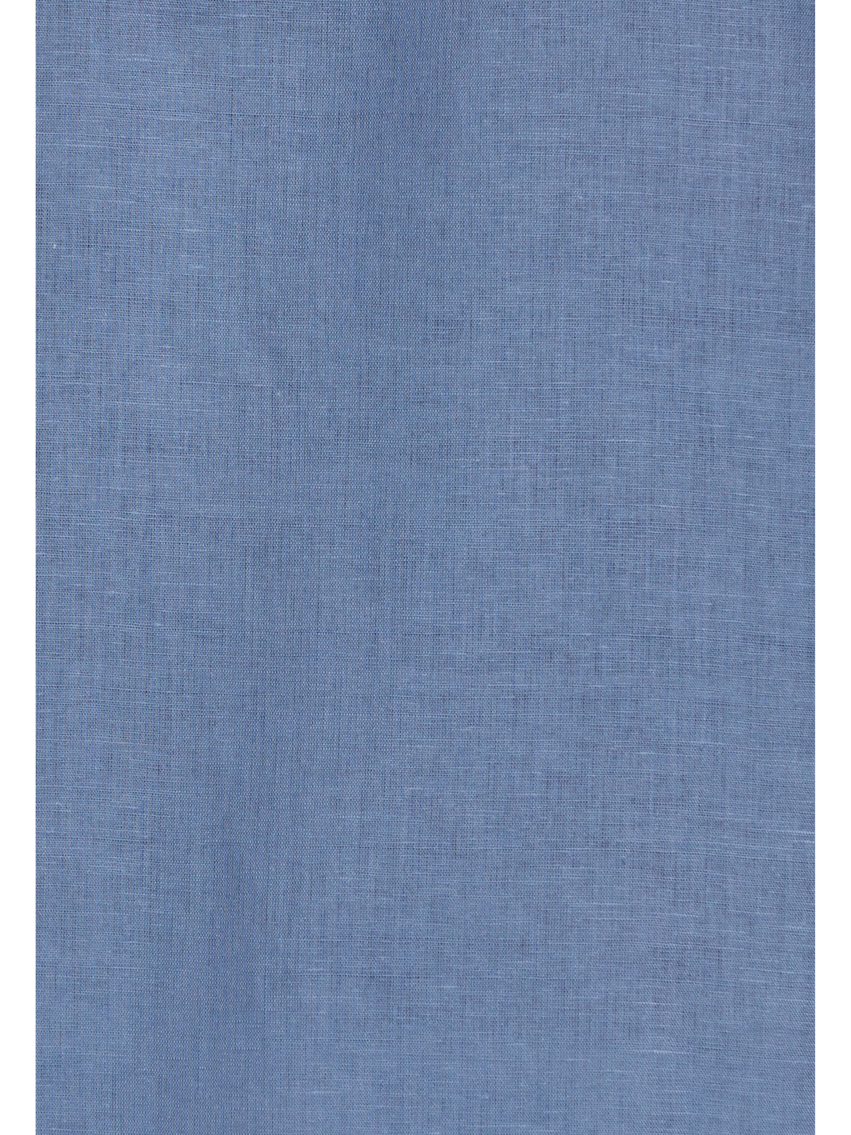 Big & Tall Linen Blend Dobby Camp Collar Shirt