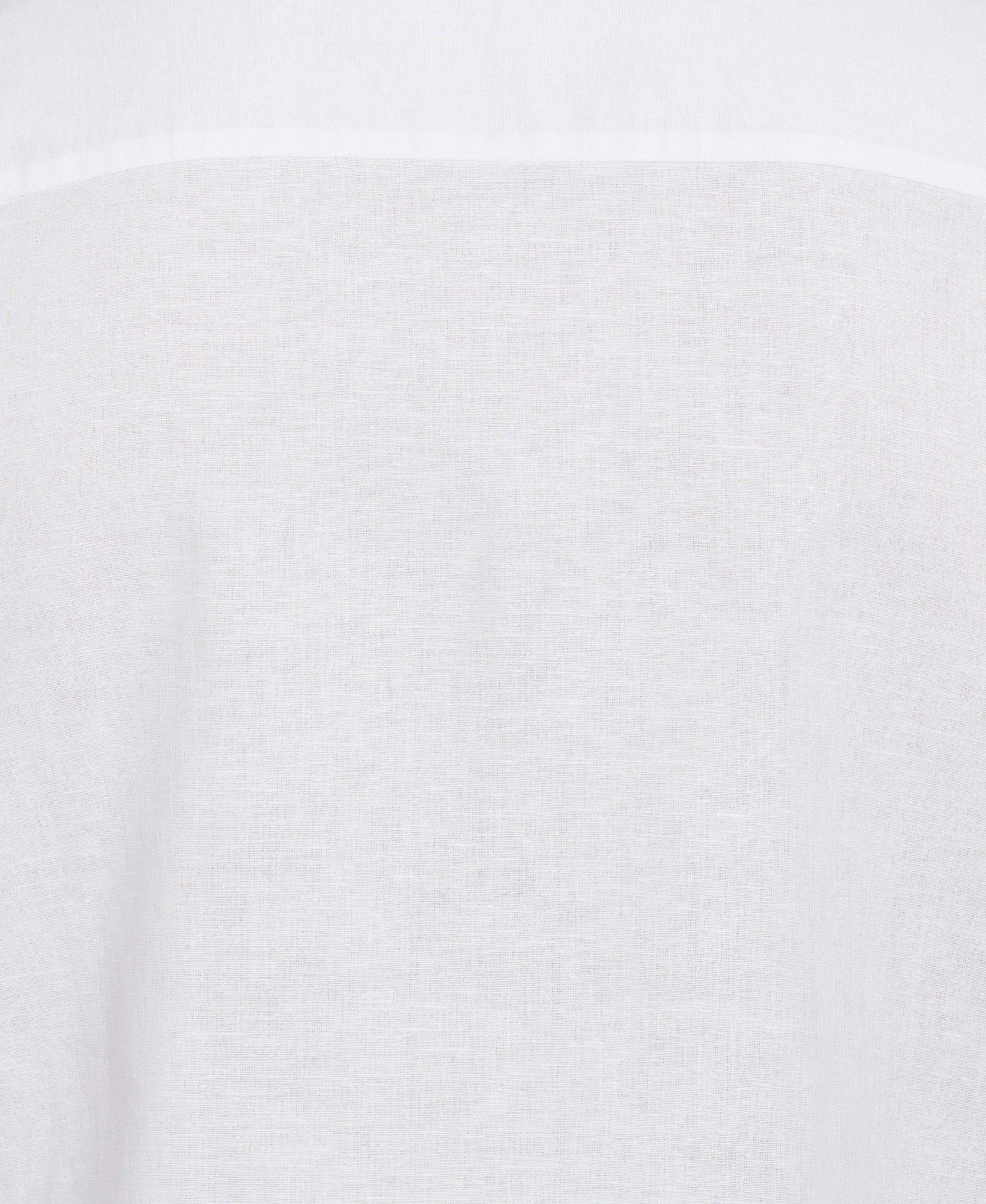 Big & Tall Linen Blend Embroidered Panel Shirt
