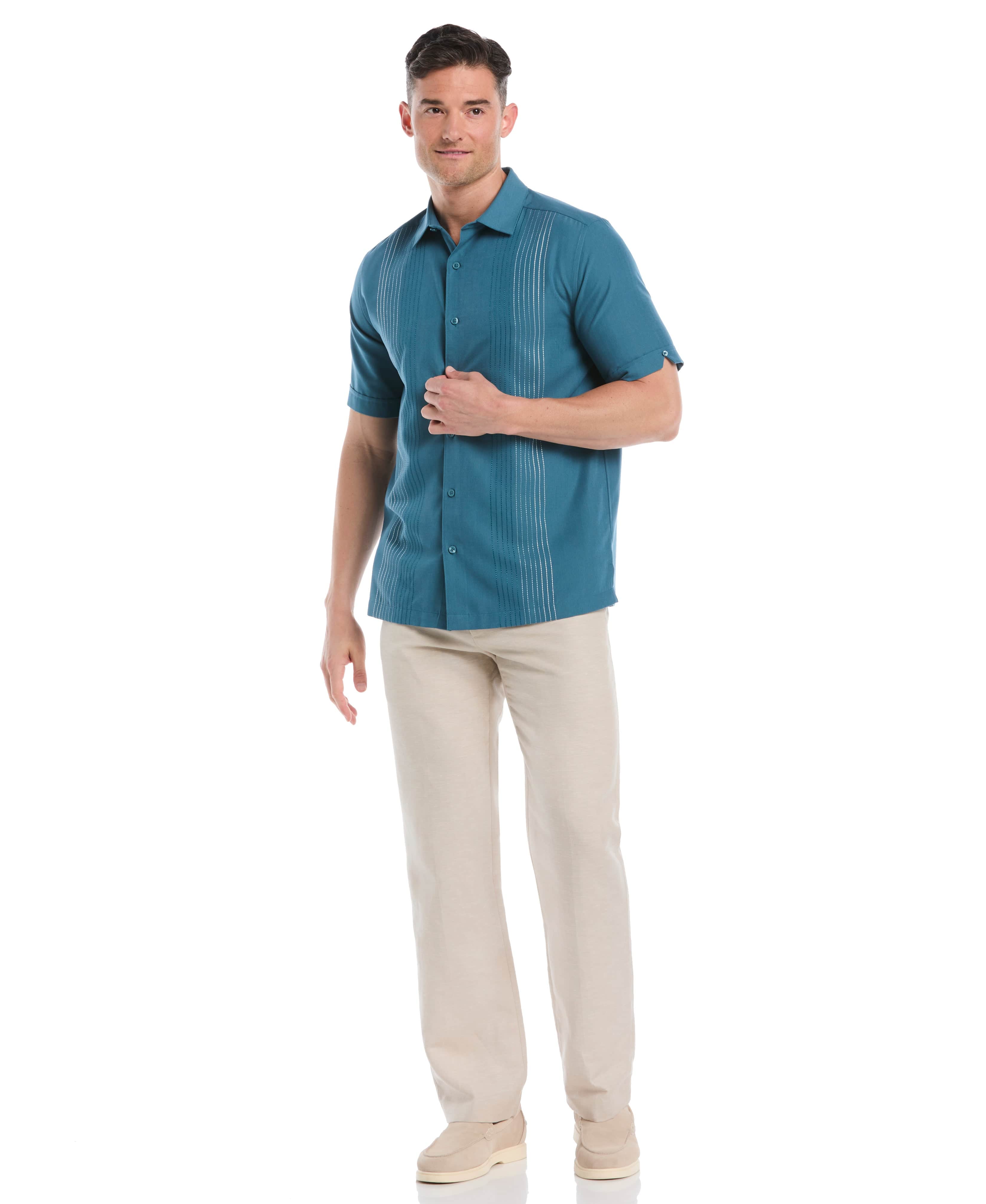 Ombre Embroidered Panel Shirt