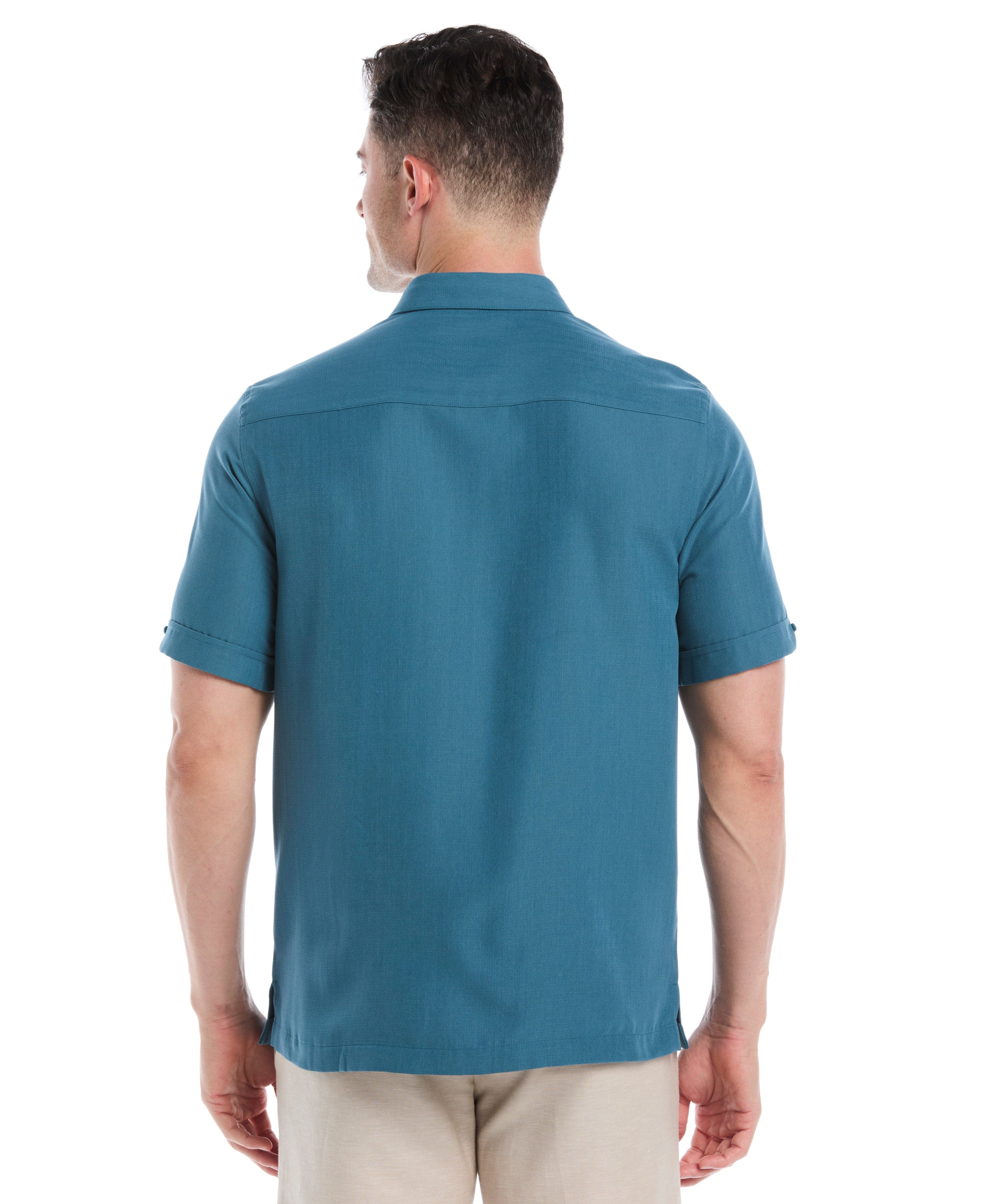 Ombre Embroidered Panel Shirt