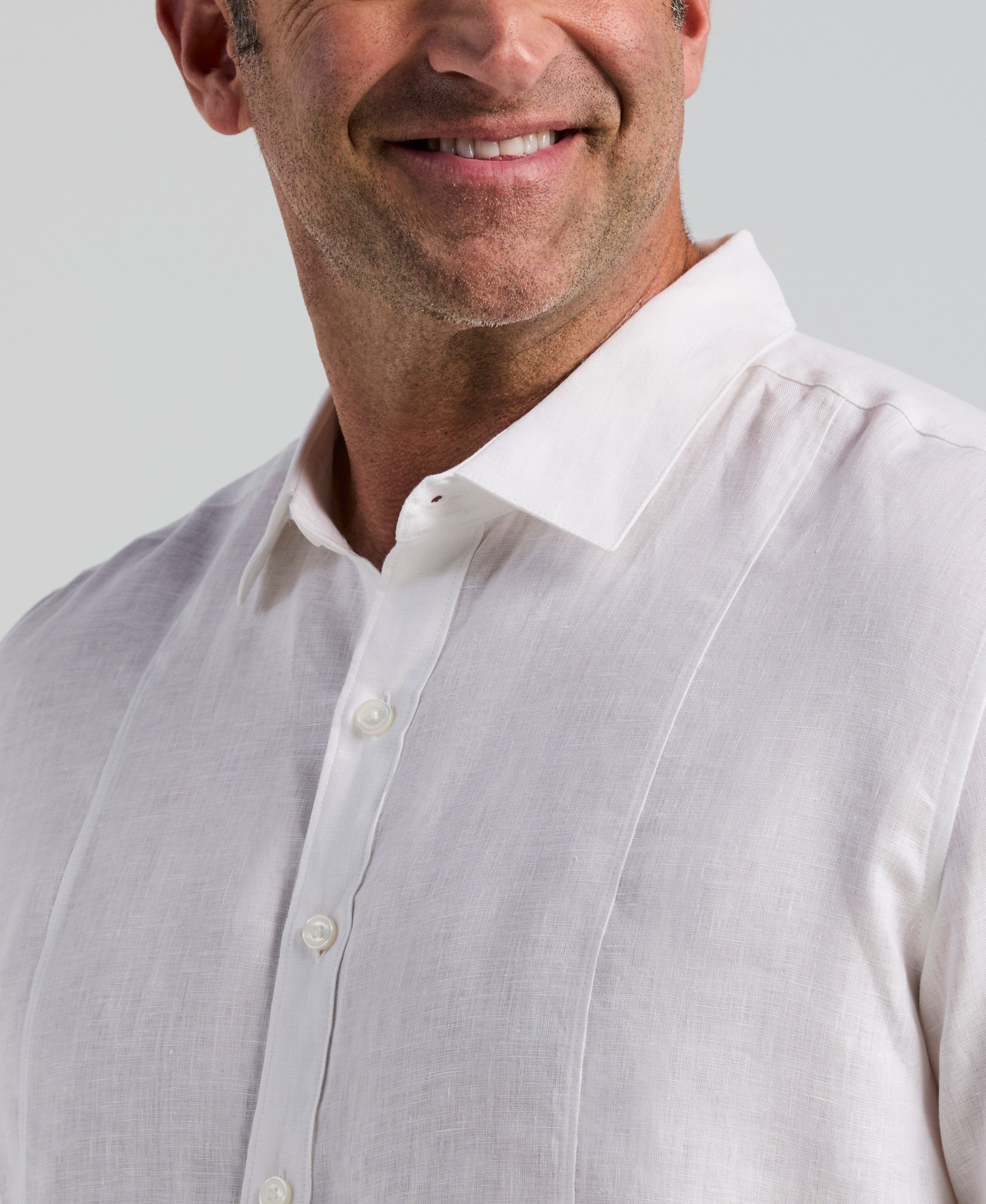 Big & Tall Solid Linen Sport Shirt